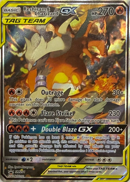 Pokemon Tcg Reshiram & Charizard GX SM201