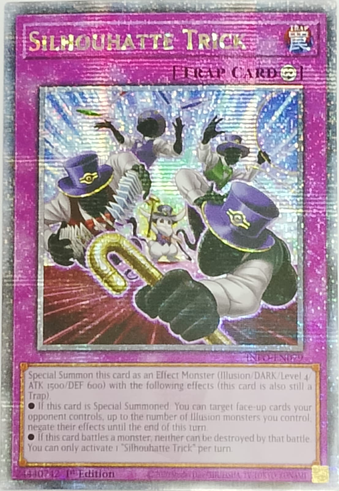 Yugioh! Silhouhatte trick INFO-EN079 Quarter Century