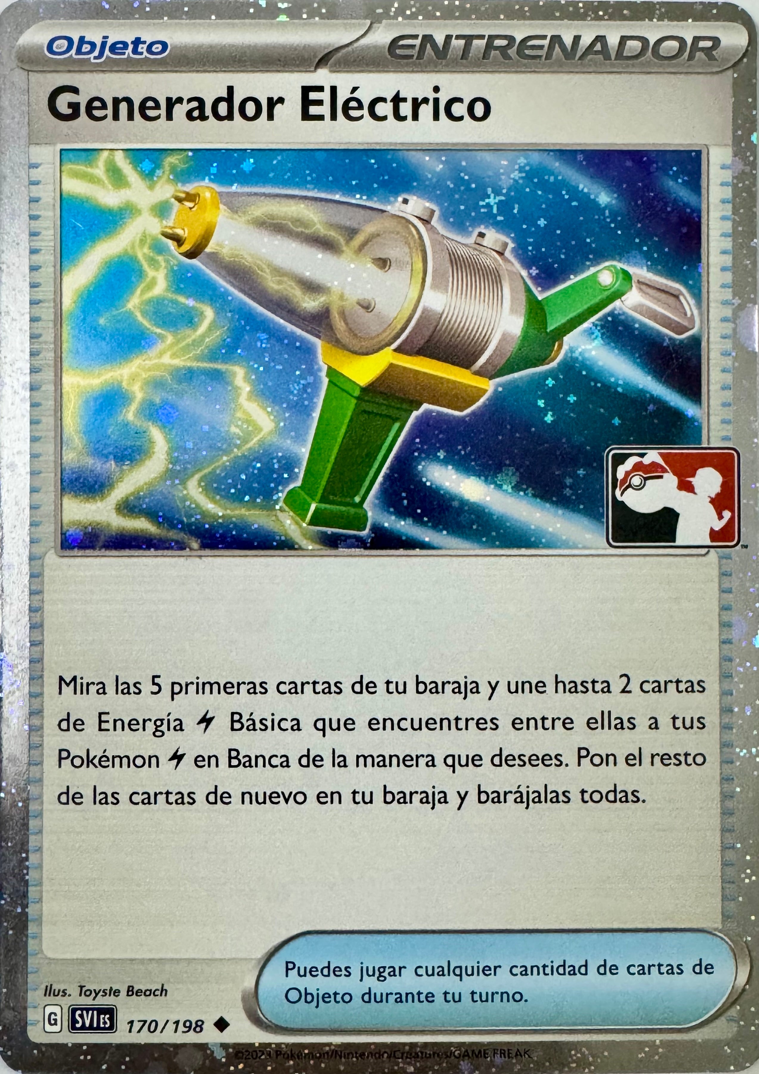 Pokemon Tcg Generador Eléctrico 170/198 (Cosmos Holo) League Español