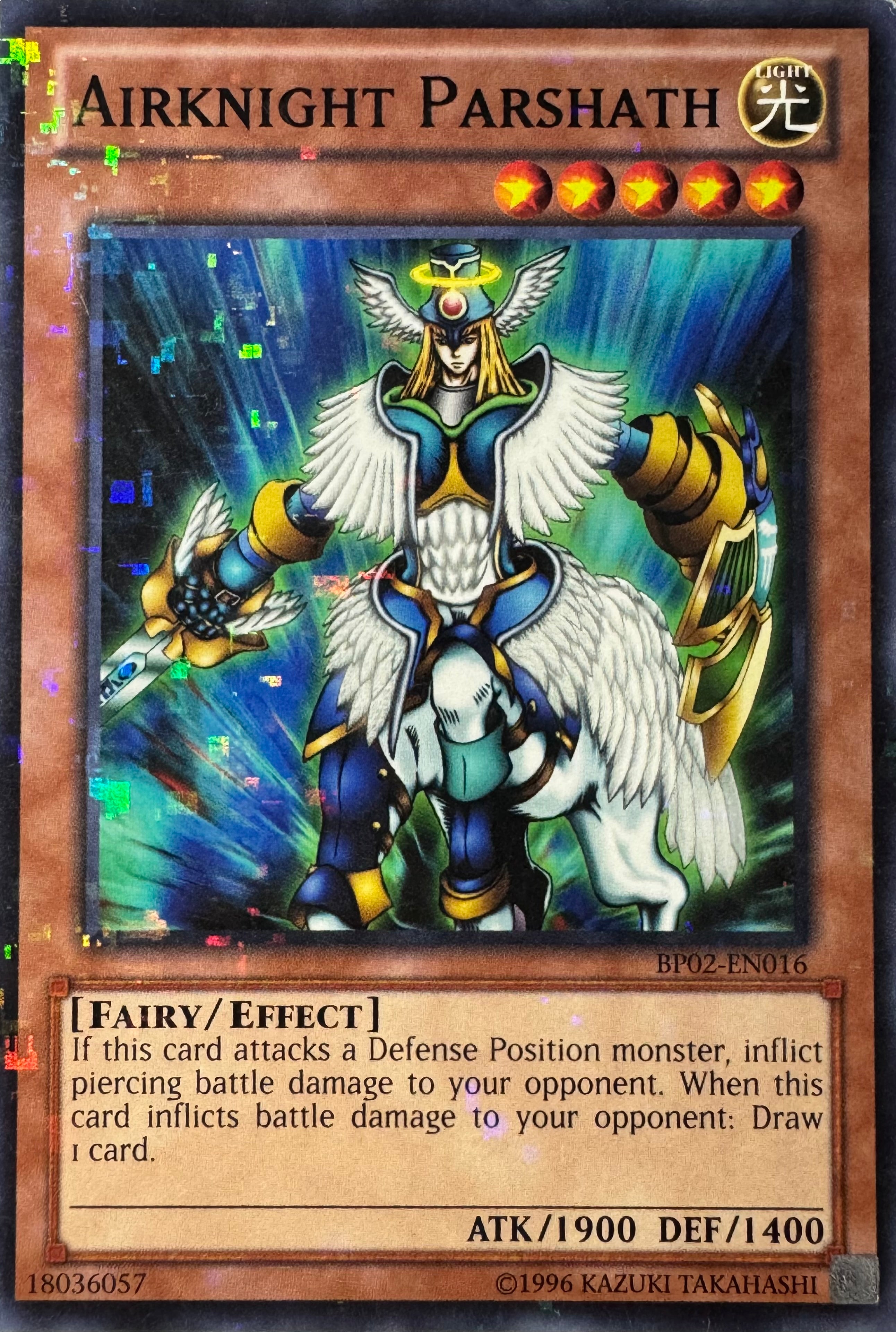 Yugioh! Airknight Parshath Bp02-en016 (Mosaic Rare)