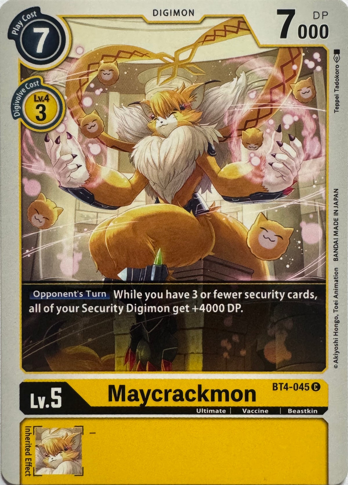Digimon Tcg Maycrackmon Bt4-045