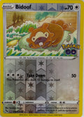 Pokemon Tcg Bidoof 059/078 Reverse (Ditto)(PGO)