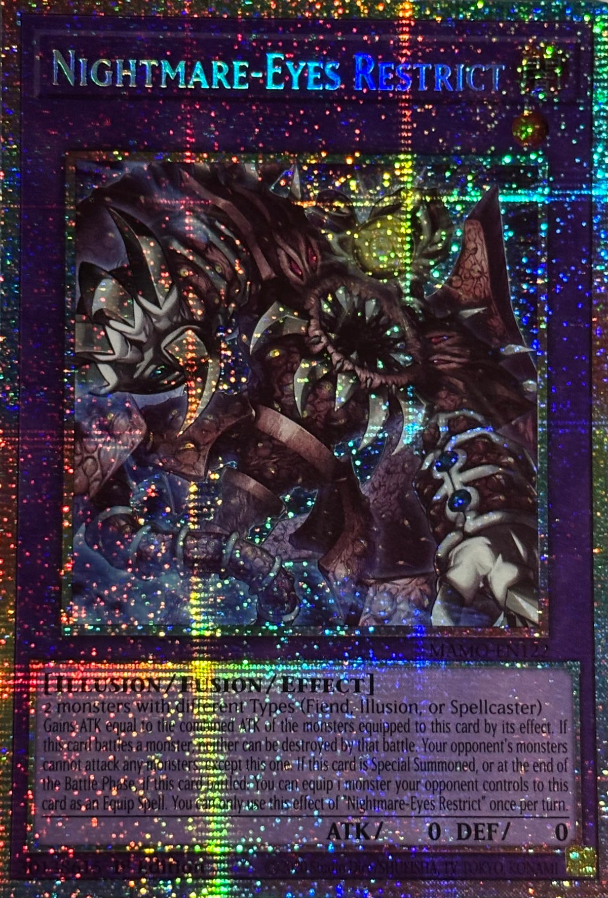 Yugioh! Nightmare-Eyes Restrict Mamo-en122 1st edition Starlight rare
