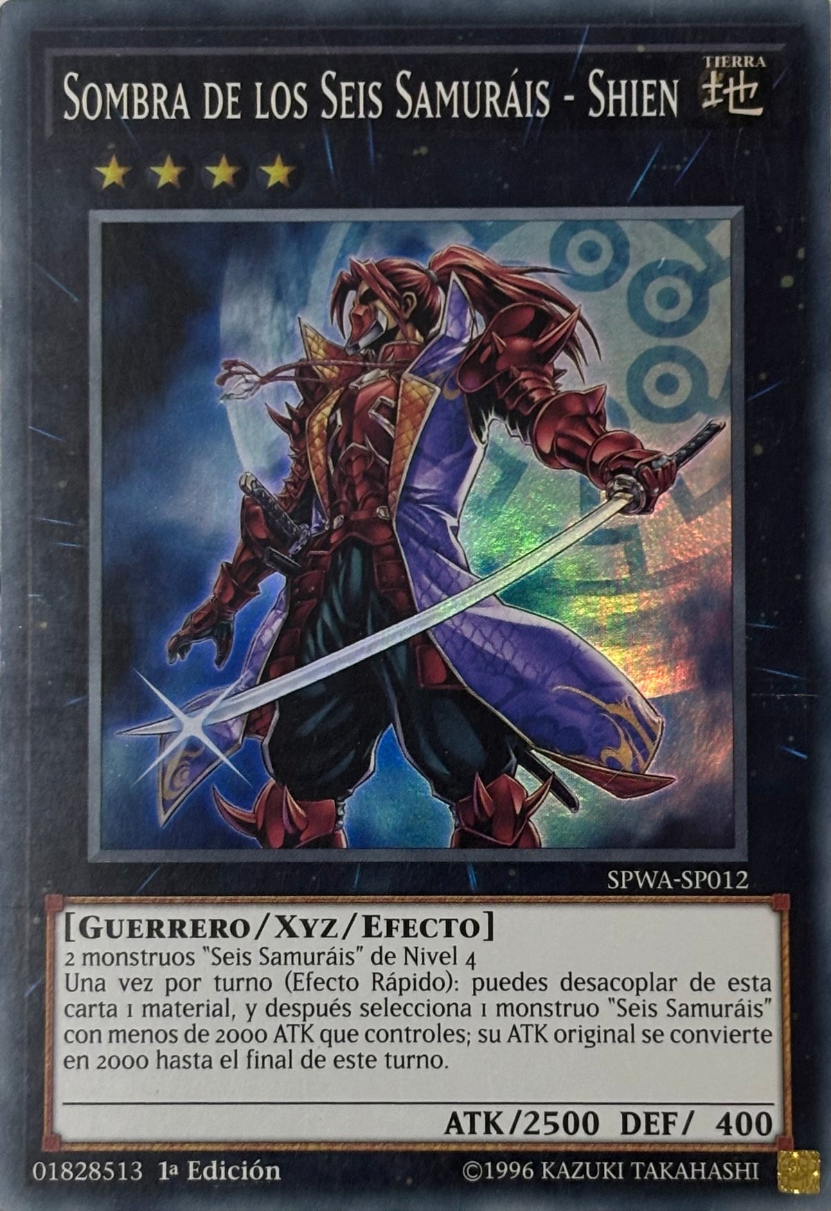 Yugioh! Sombra De Los Seis Samurais - Shien Spwa-sp012 1a edicion Super (Español)
