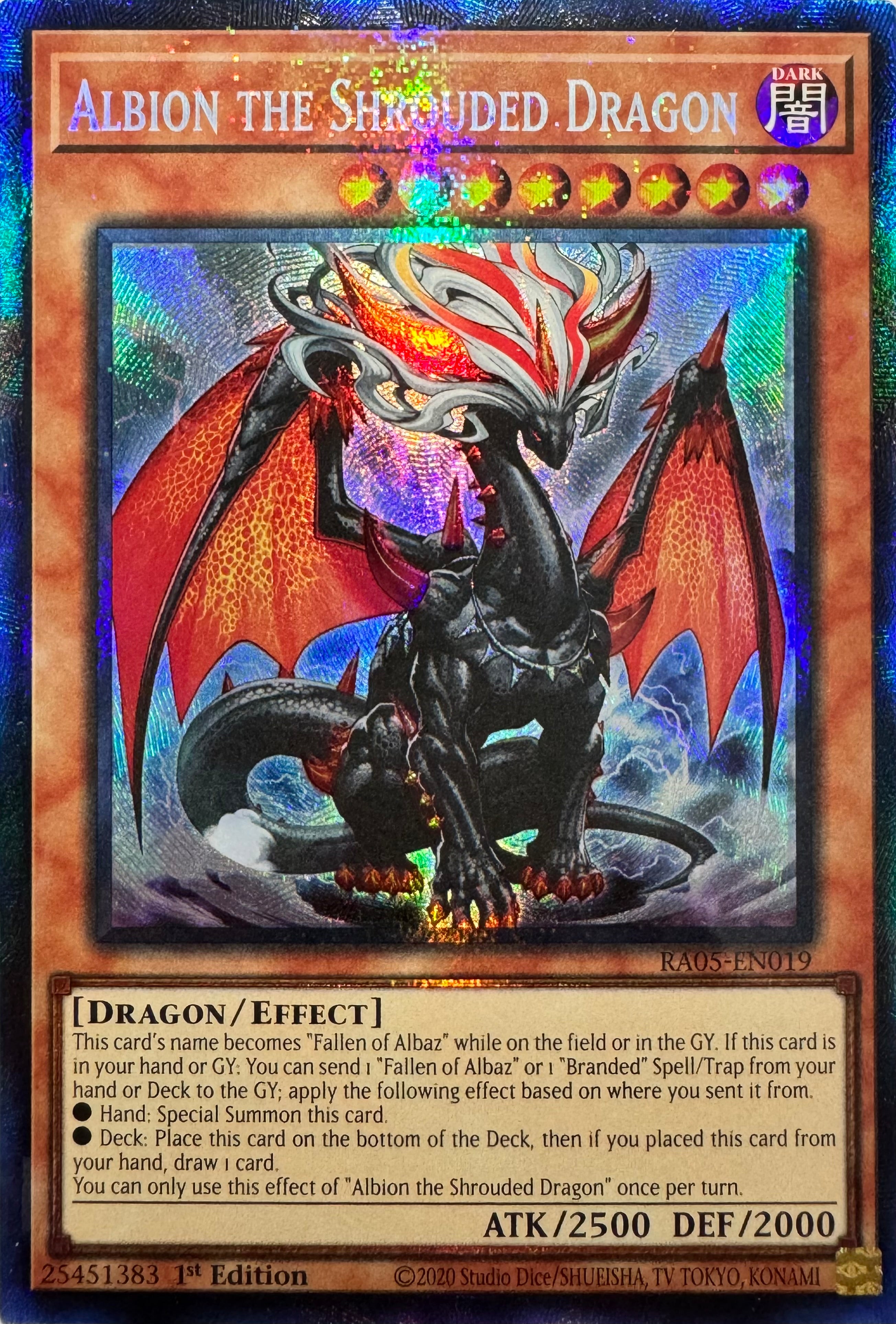 Yugioh! Albion The Shrouded Dragon Ra05-en019 1st Edition Collector