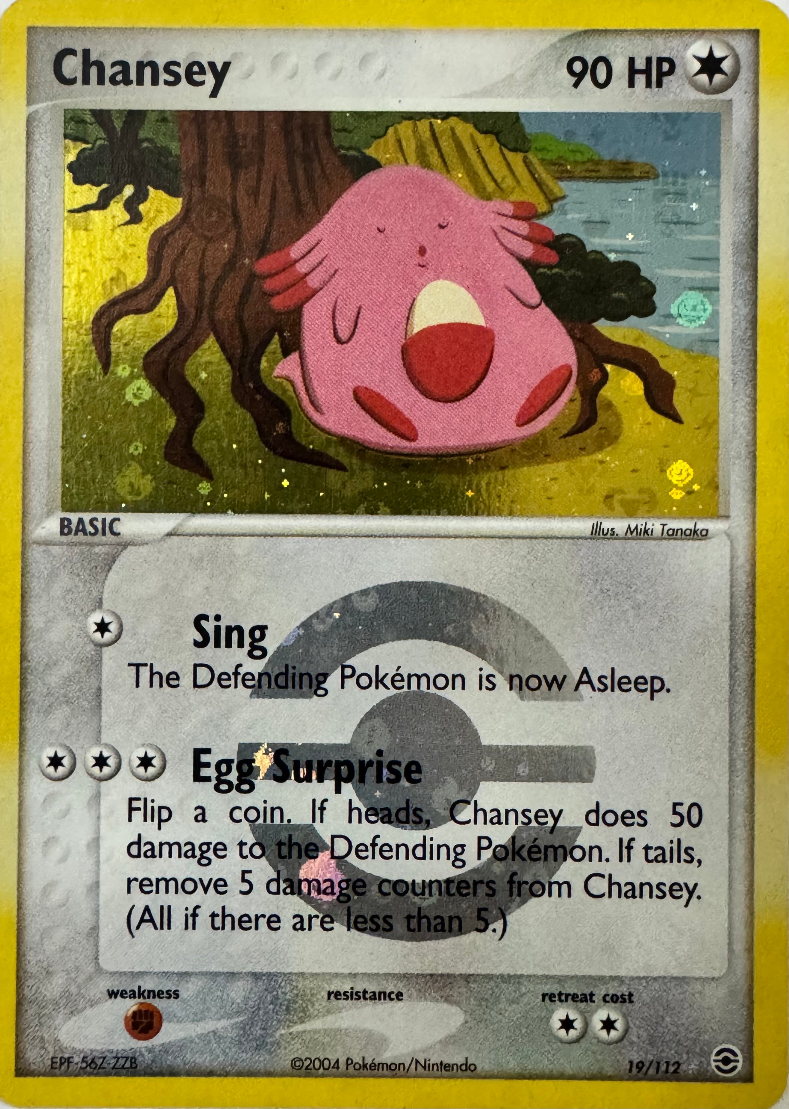 Pokémon Tcg Chansey 19/112 Reverse