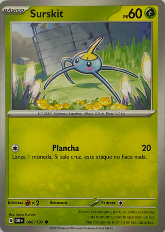Pokemon Tcg Surskit 006/197 (Español)