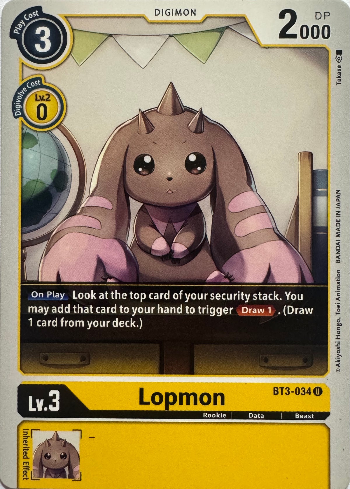 Digimon Tcg Lopmon Bt3-034