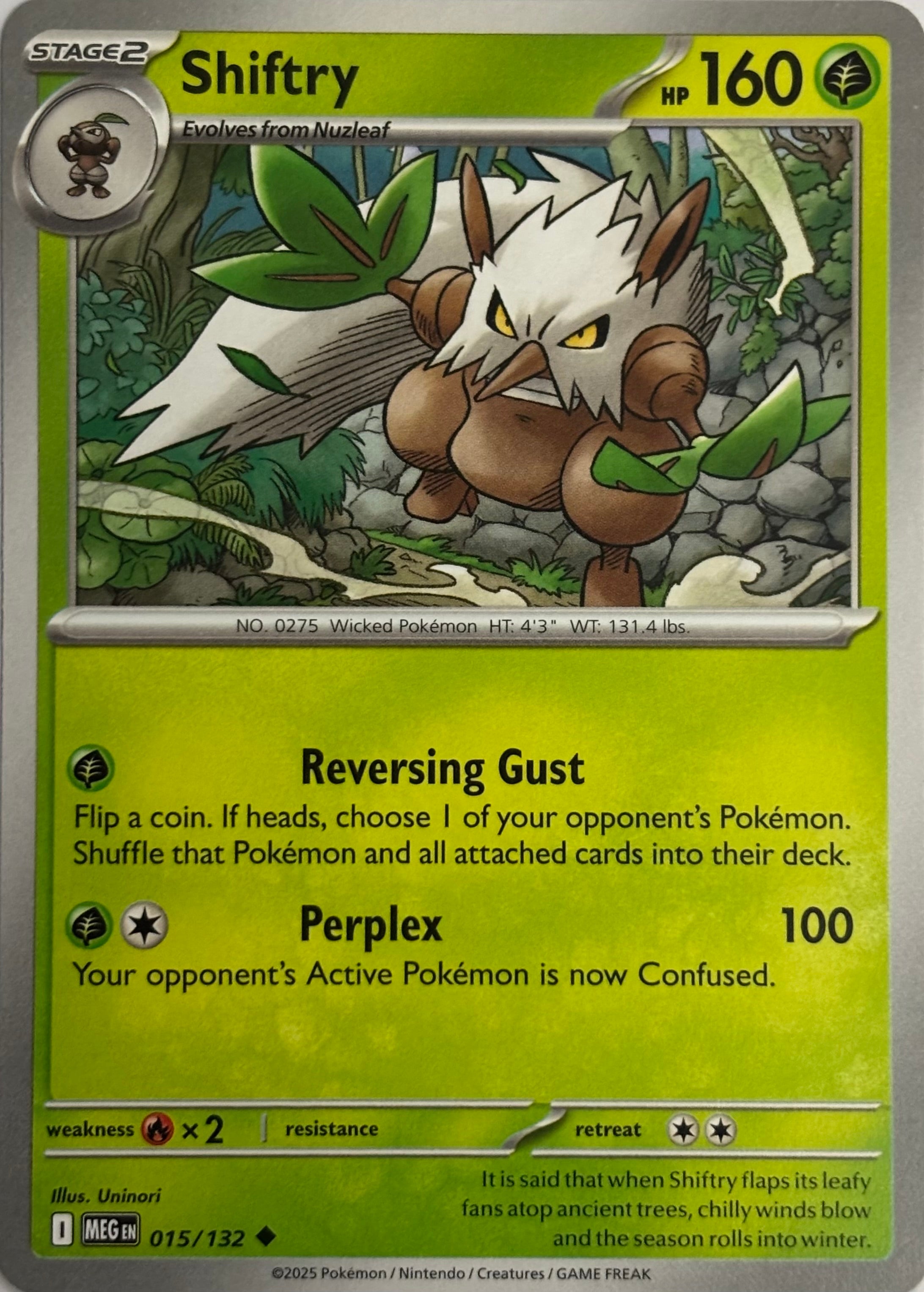 Pokemon Tcg Shiftry 015/132