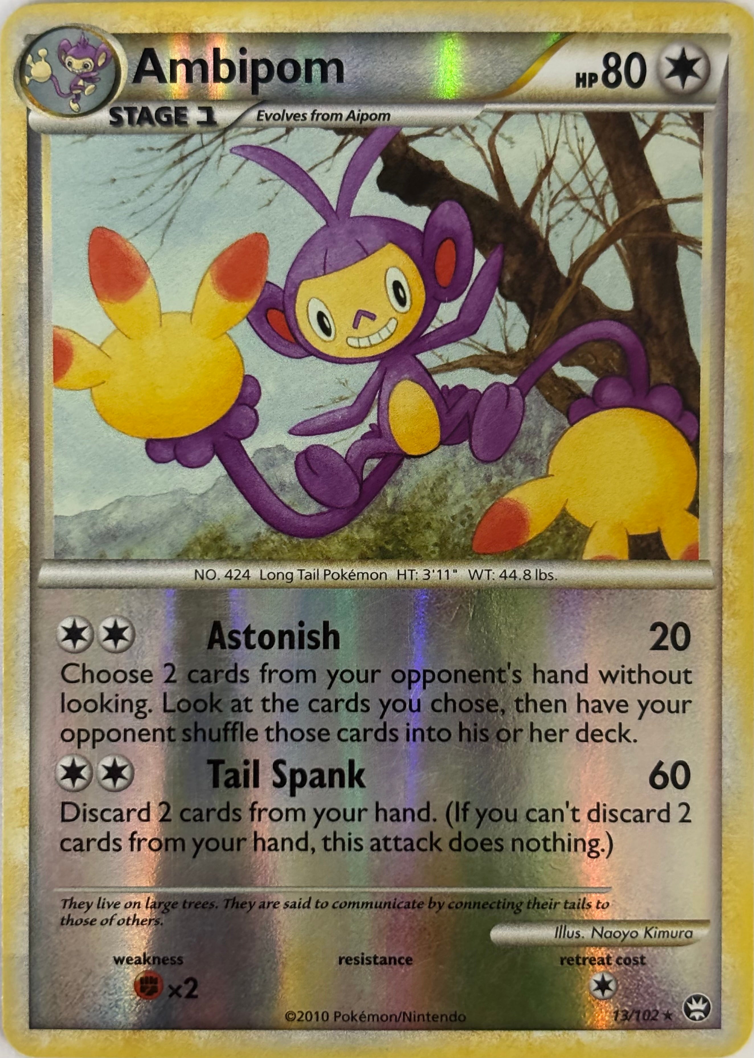 Pokemon Tcg Ambipom 13/102 Reverse