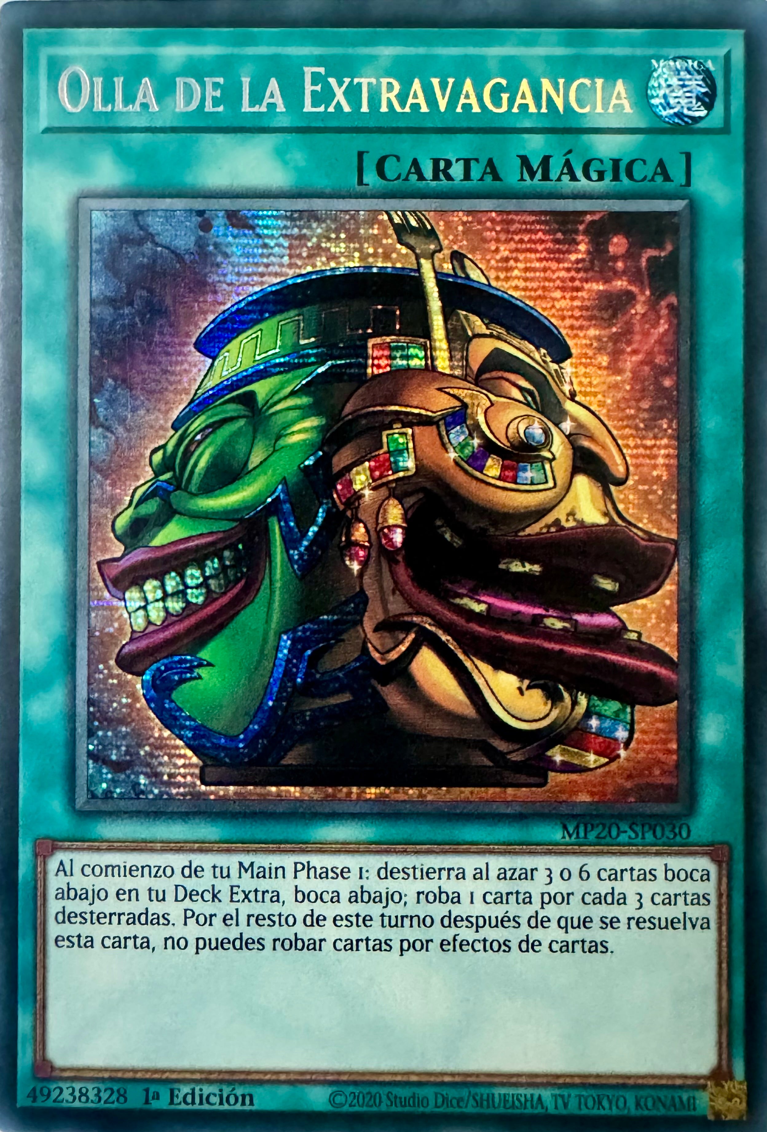Yugioh! Olla De La Extravagancia Mp20-sp030 Prismatic Rare 1st Edition (Español)