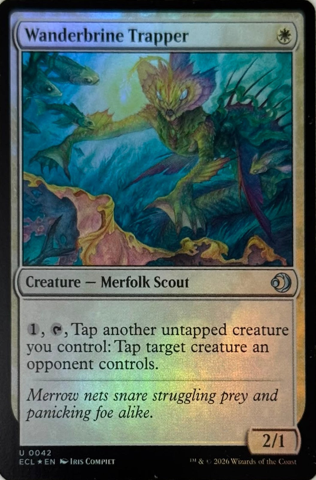 Magic Tcg Wanderbrine Trapper 0042 Foil