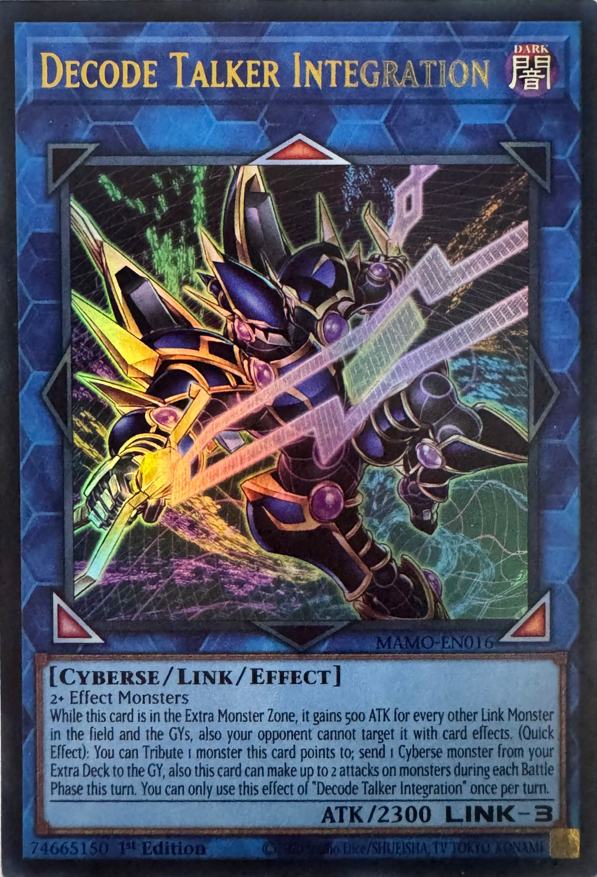 Yugioh! Decode Talker Integration 1st Edition Mamo-en016 1st Edition Ultra Rare
