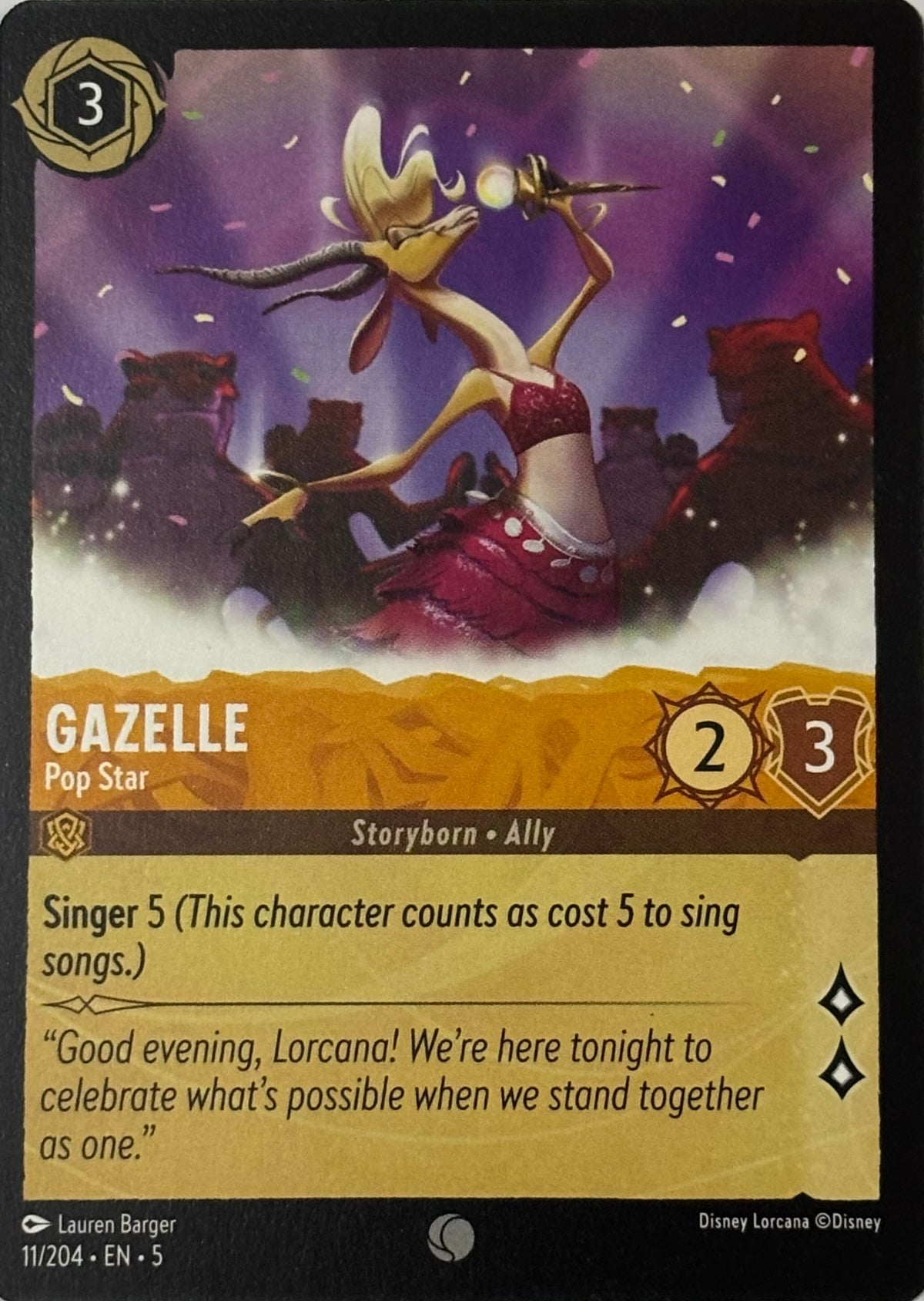 Disney Lorcana Gazelle 11/204