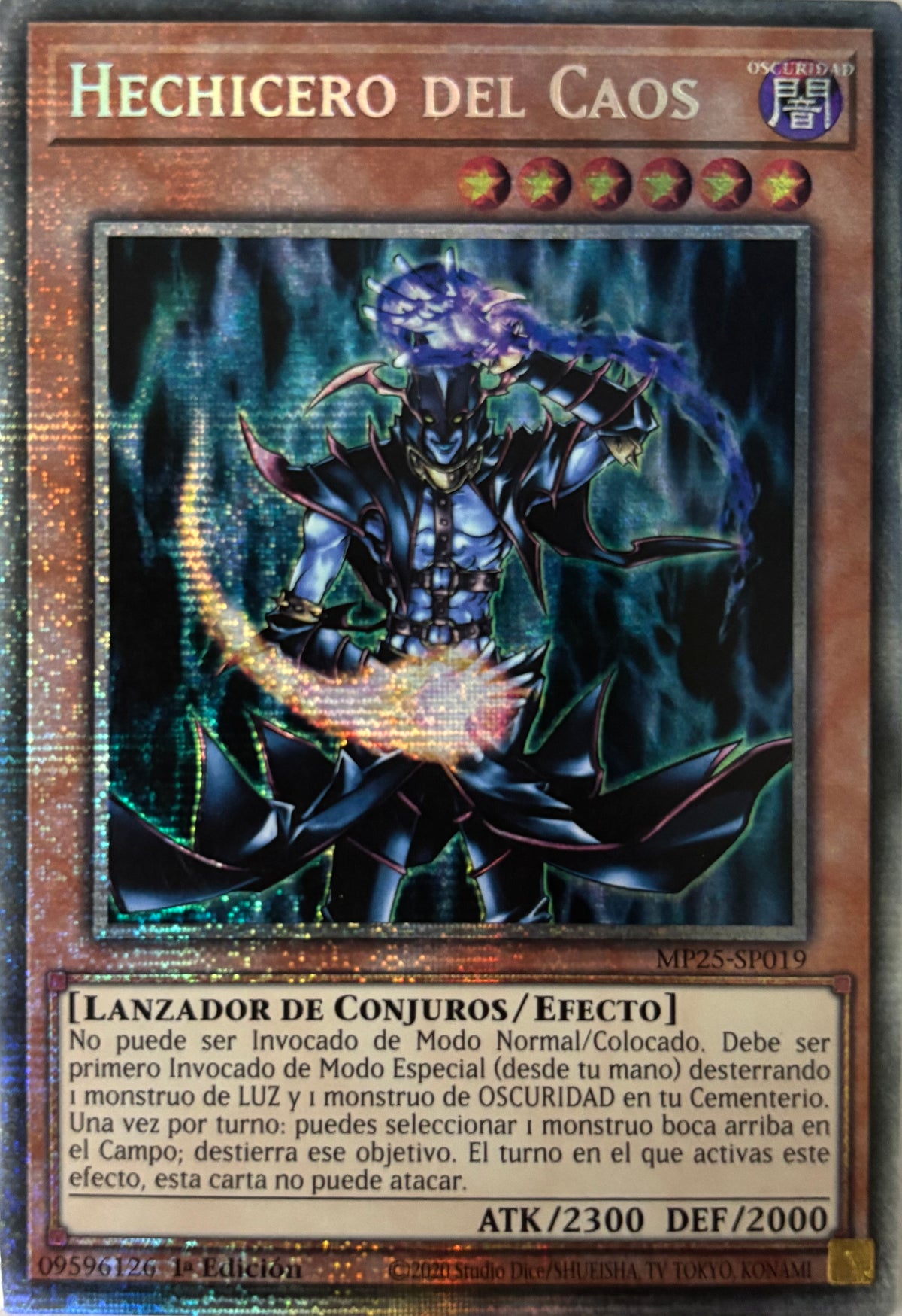 Yugioh! Hechicero Del Caos Mp25-sp019 1a Edición Starlight