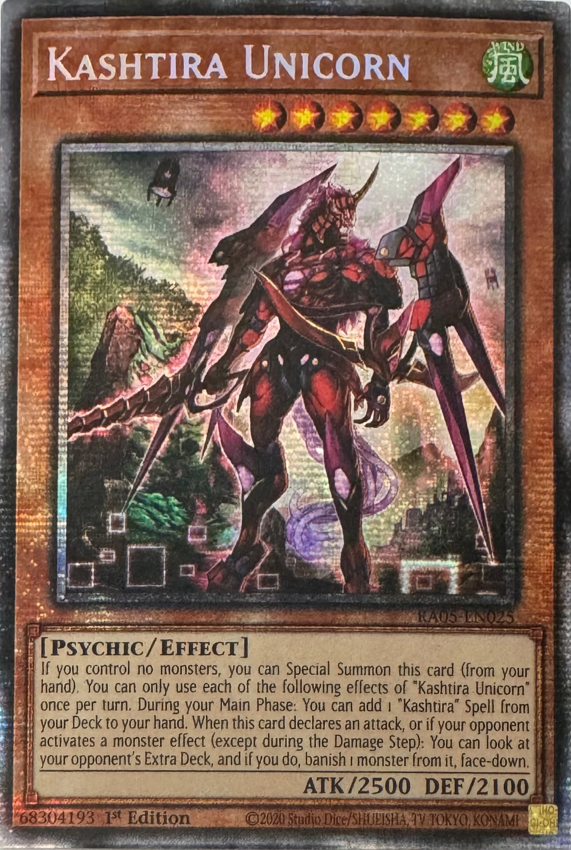 Yugioh! Kashtira Unicorn Ra05-en025 1st Edition Starlight
