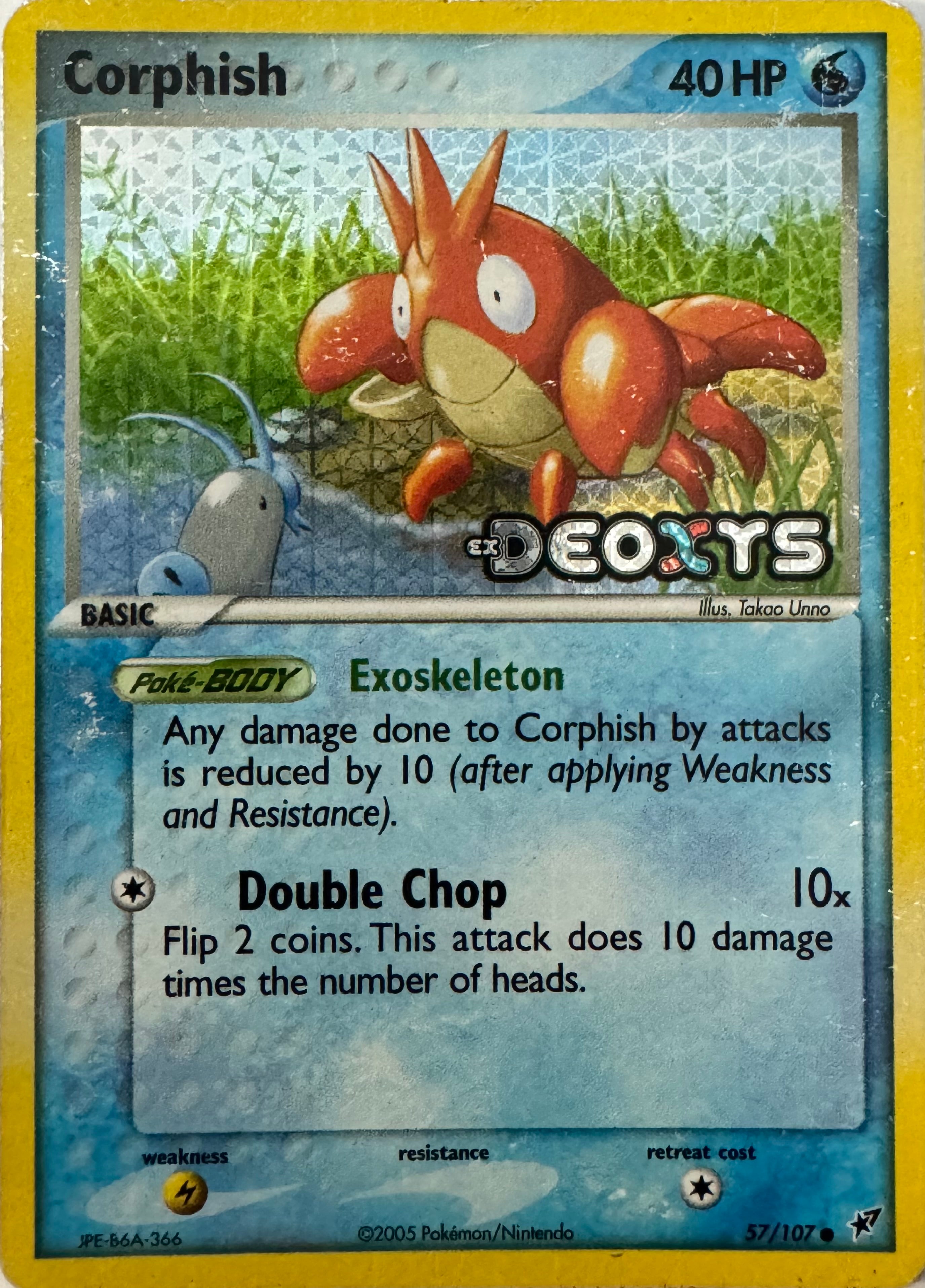 Pokemon Tcg Corphish 57/107 Reverse (Ex Deoxys)