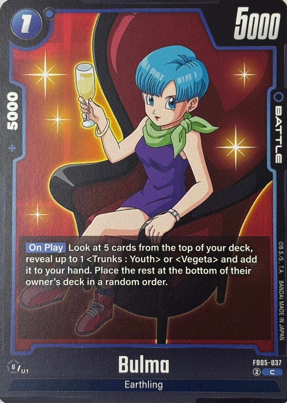 Dragon Ball Tcg Bulma Fb05-037