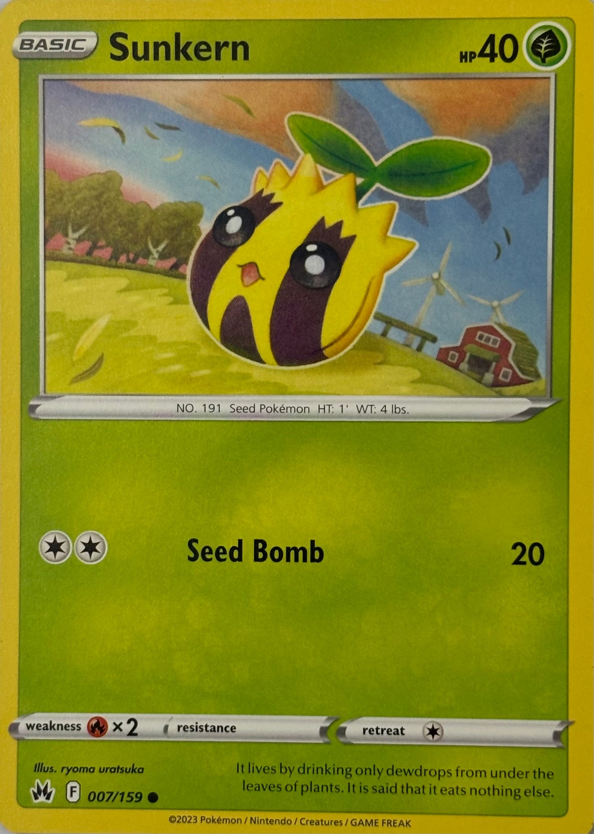 Pokemon Tcg Sunkern 007/159