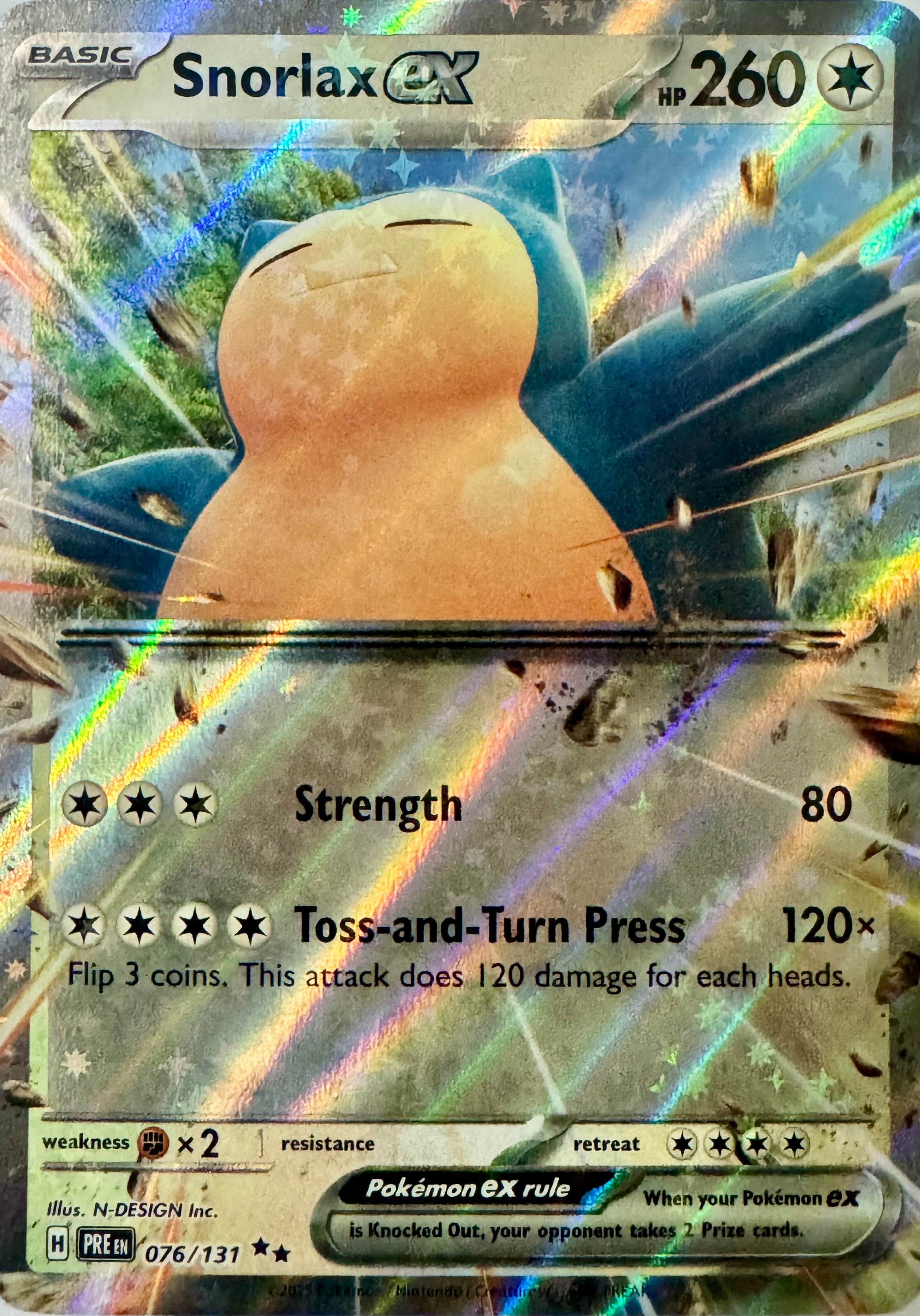 Pokémon Tcg Snorlax Ex 076/131