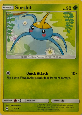 Pokemon Tcg Surskit 7/149
