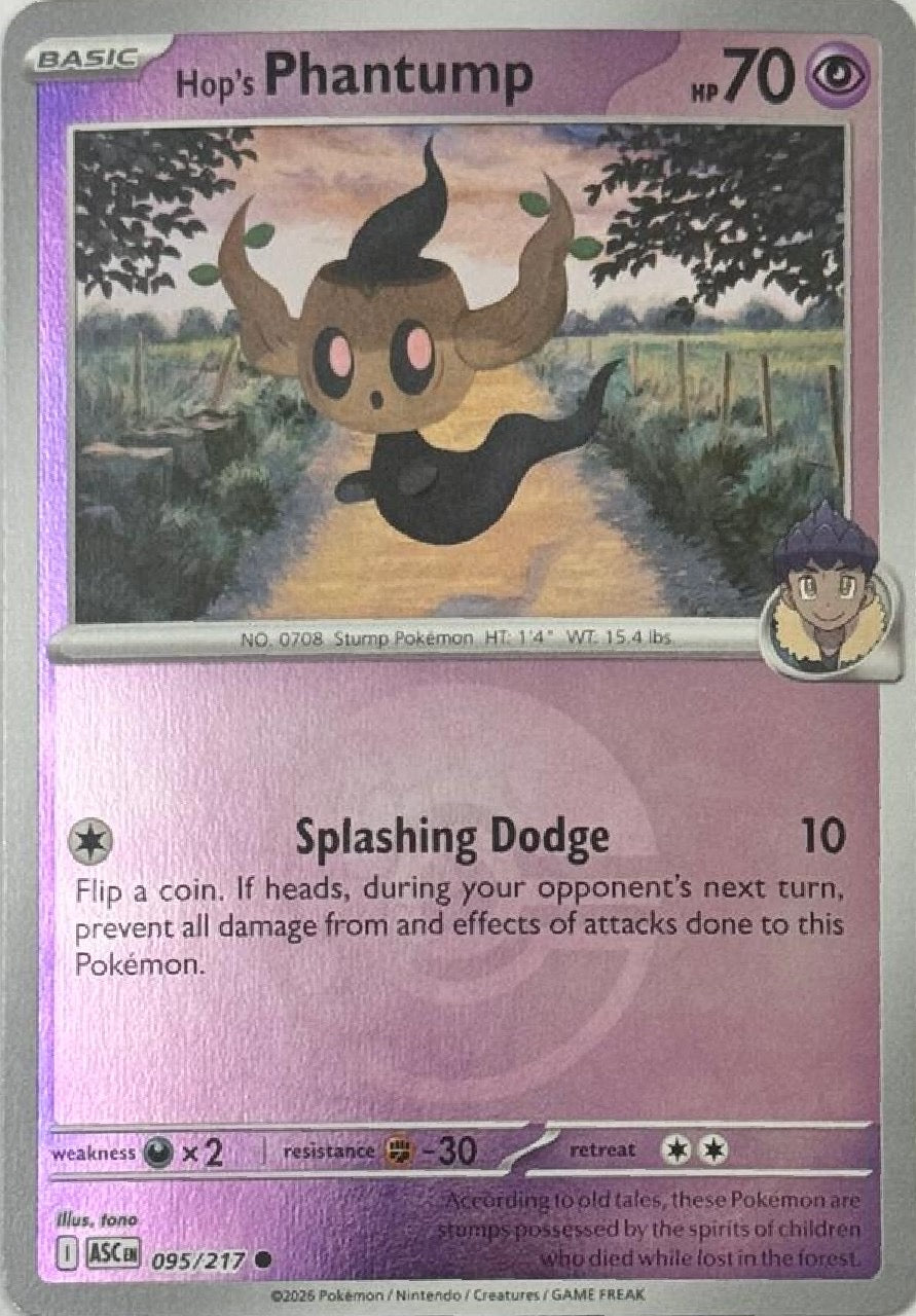 Pokemon Tcg Hop’s Phantump 095/217 (Quick Ball)