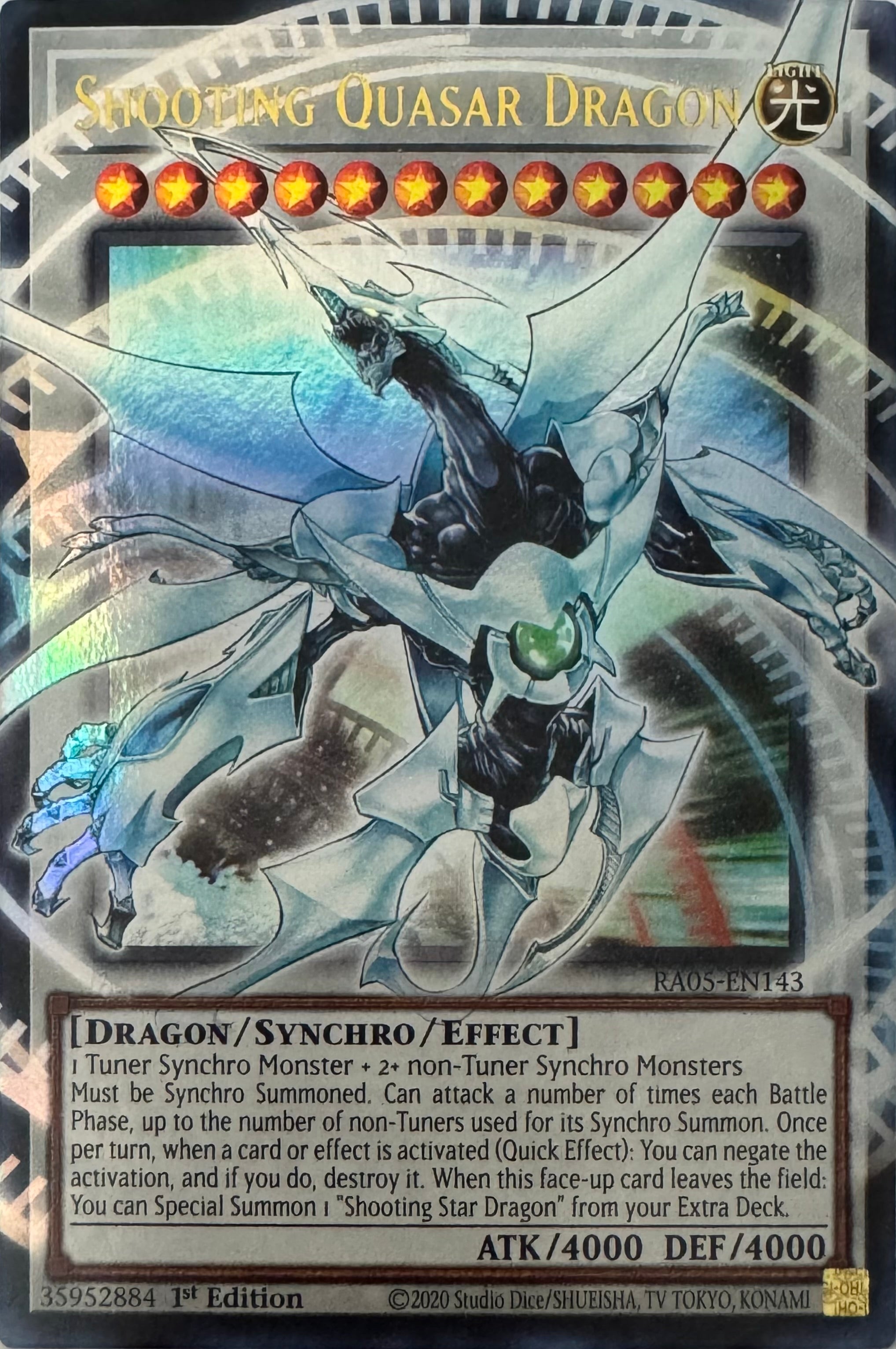 Yugioh! Shooting Quasar Dragon Ra05-en143 1st Edition Ultra (Extended Art)