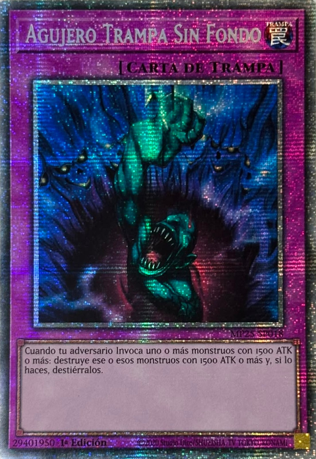 Yugioh! Agujero Trampa Sin Fondo Mp25-sp018 1st edition Starlight