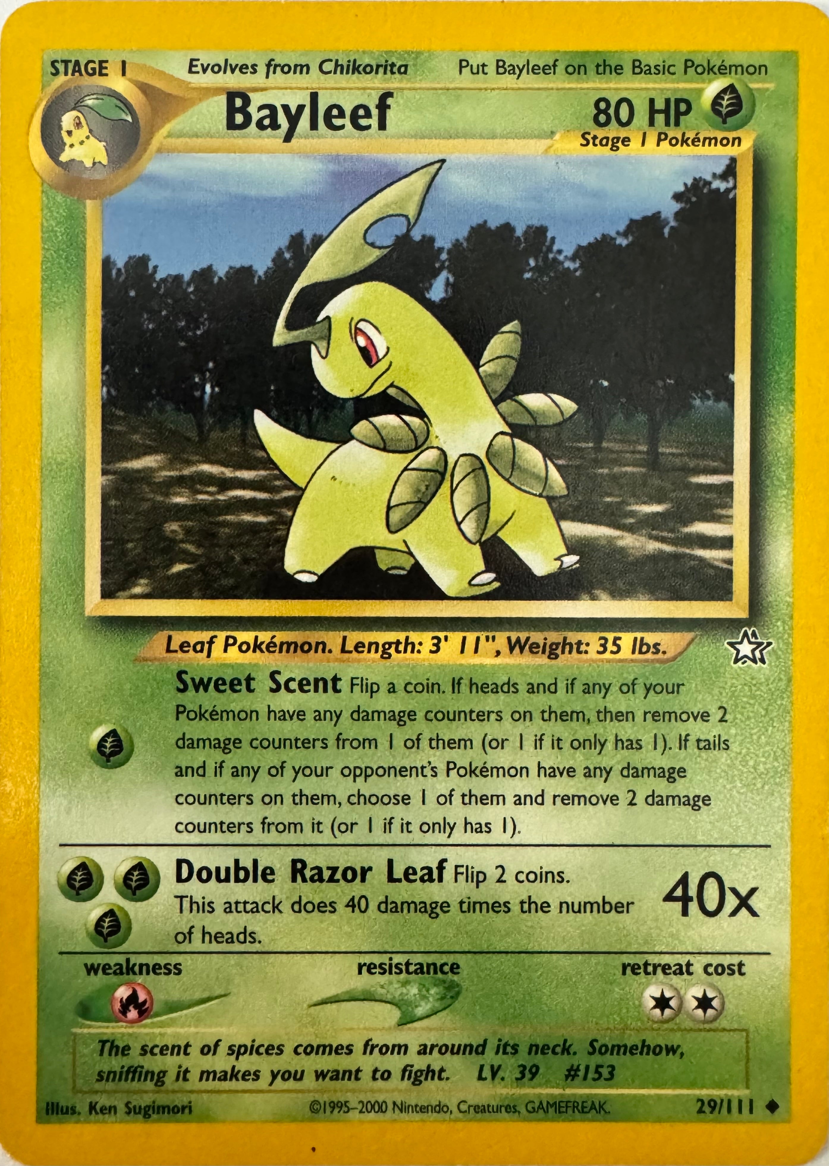Pokemon Tcg Bayleef 29/111