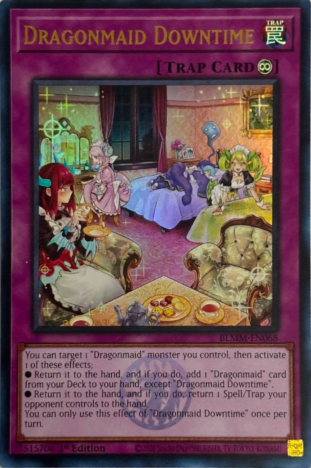 Yugioh! Dragonmaid Downtime Blmm-en068 1st edition Ultra rare