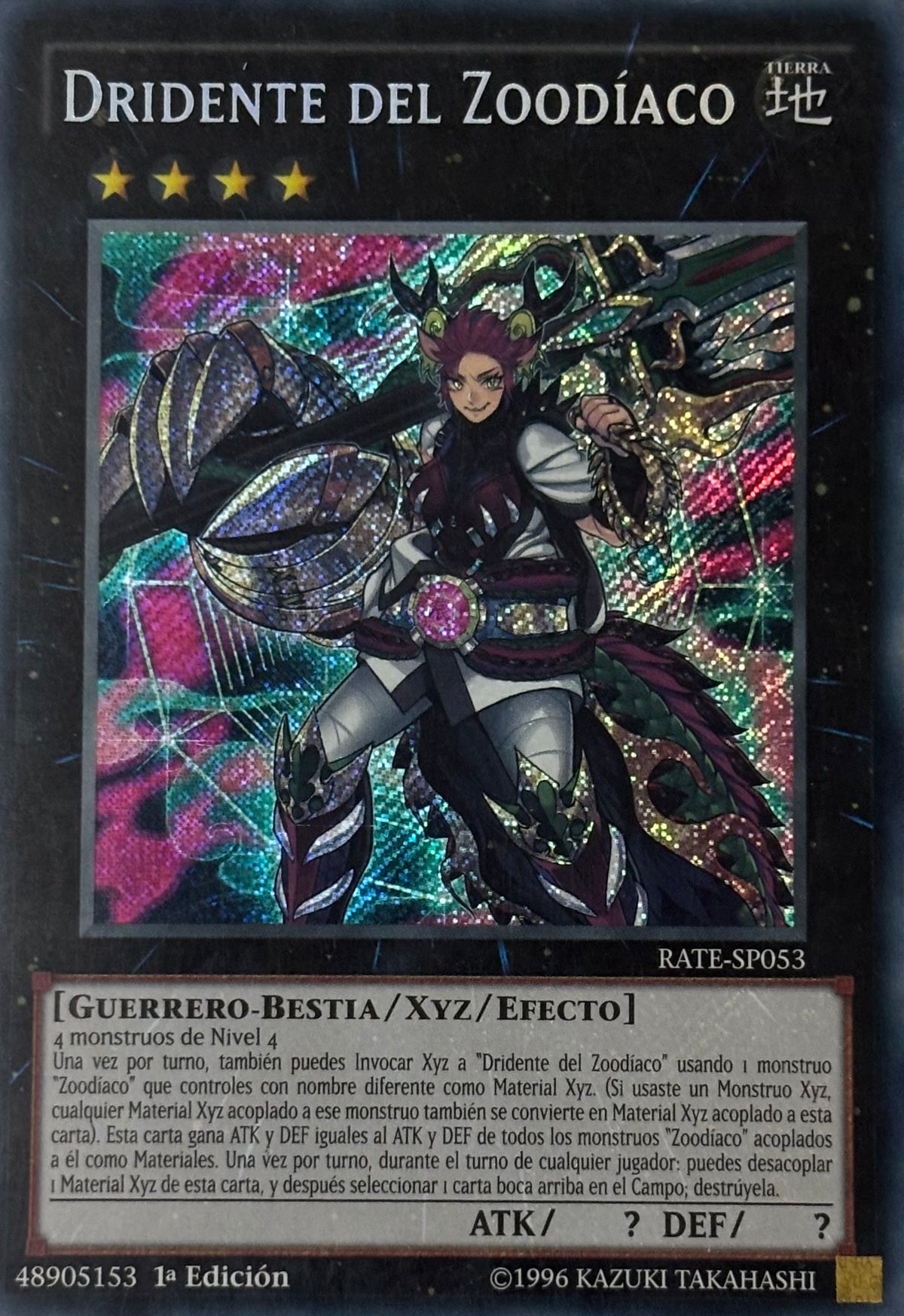 Yugioh! Dridente Del Zoodiaco Rate-sp053 1a edicion Secreta (Español)