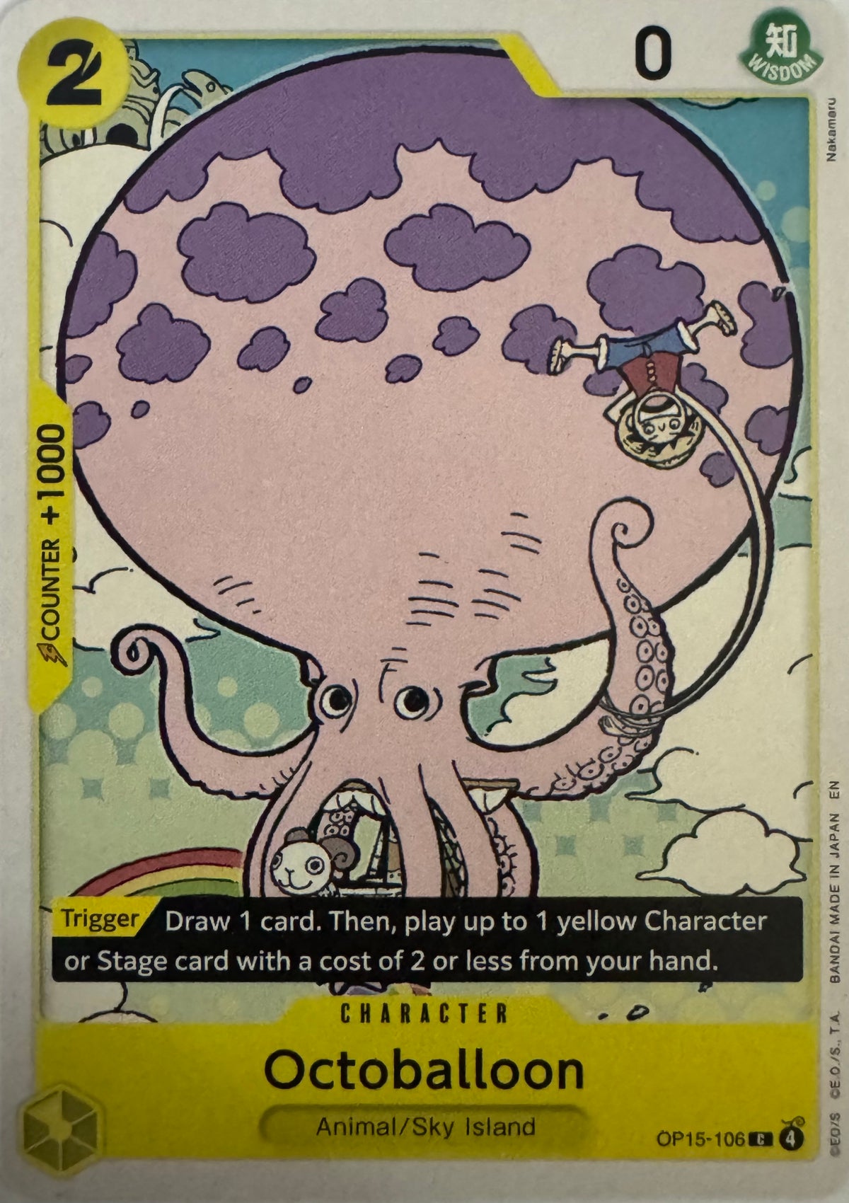 One Piece Tcg Octoballoon Op15-106