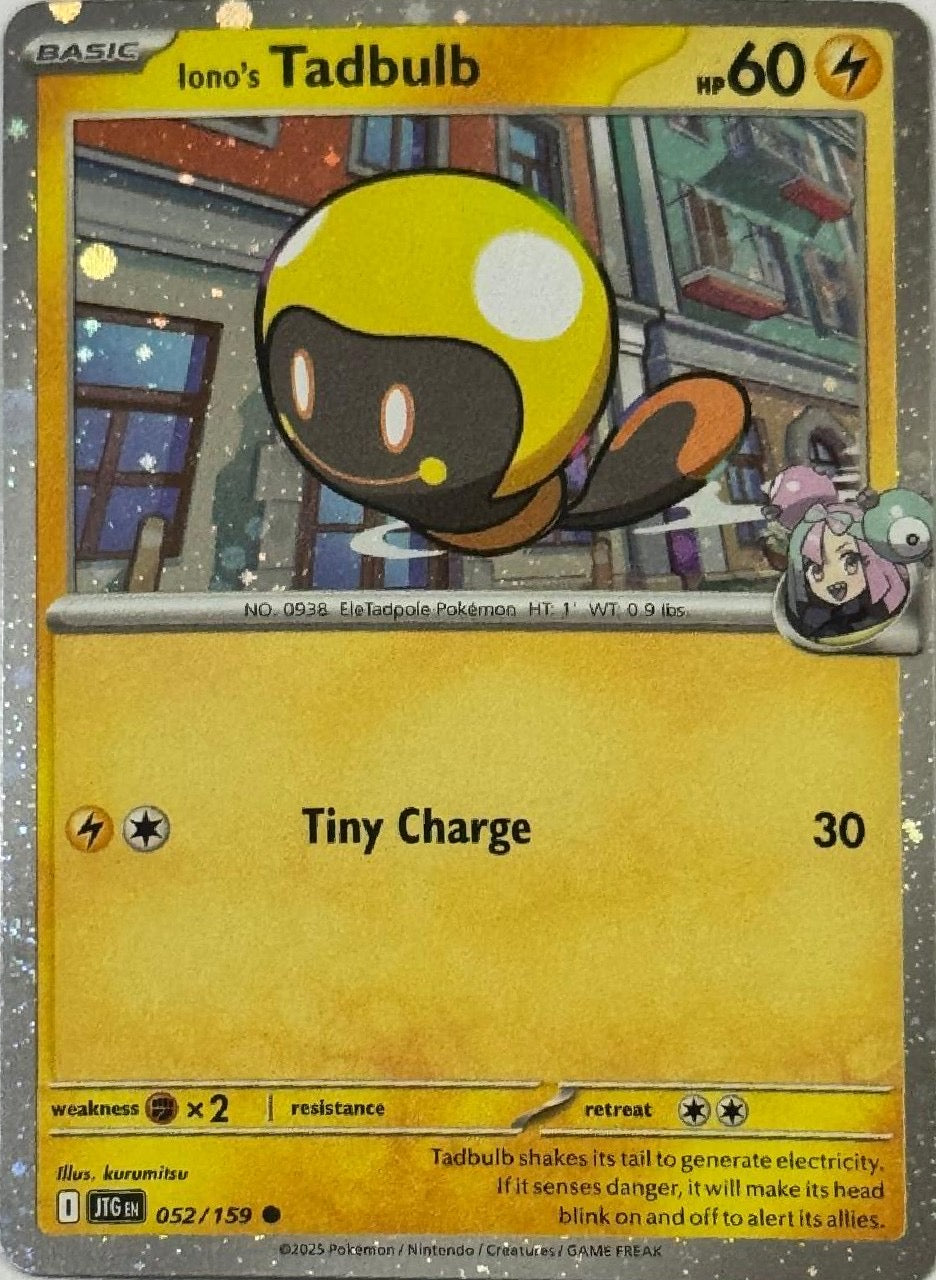 Pokemon Tcg Iono’s Tadbulb 052/159 holo cosmos