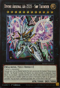 Yugioh! Divine Arsenal AA-ZEUS -Sky Thunder Mamo-en035 1st edition Secret rare