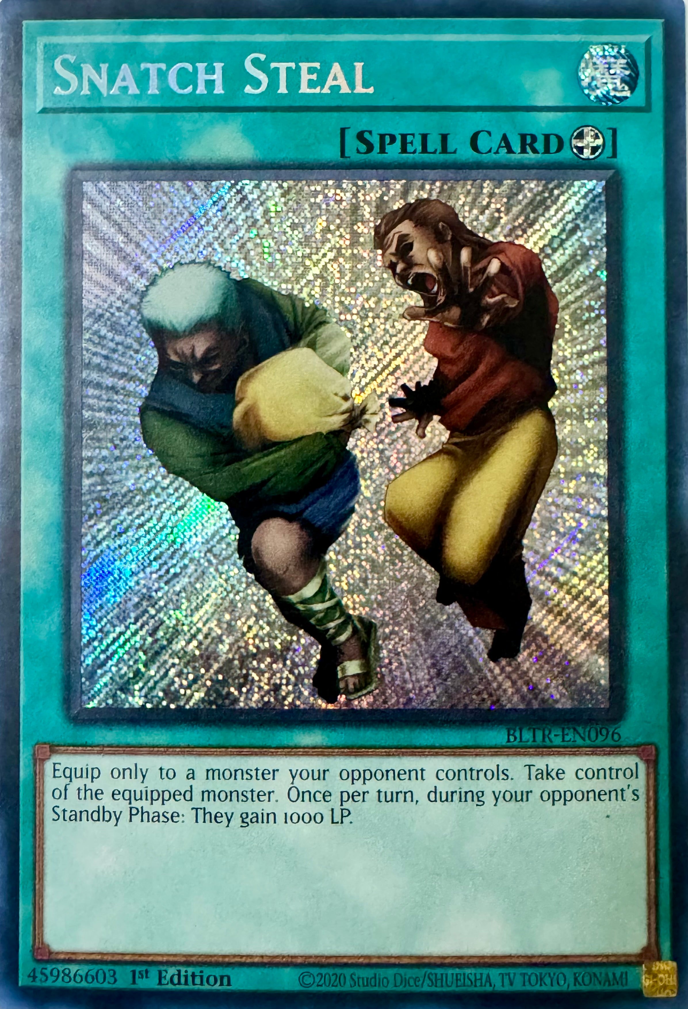Yugioh! Snatch Steal Bltr-en096 Secret Rare 1st Edition
