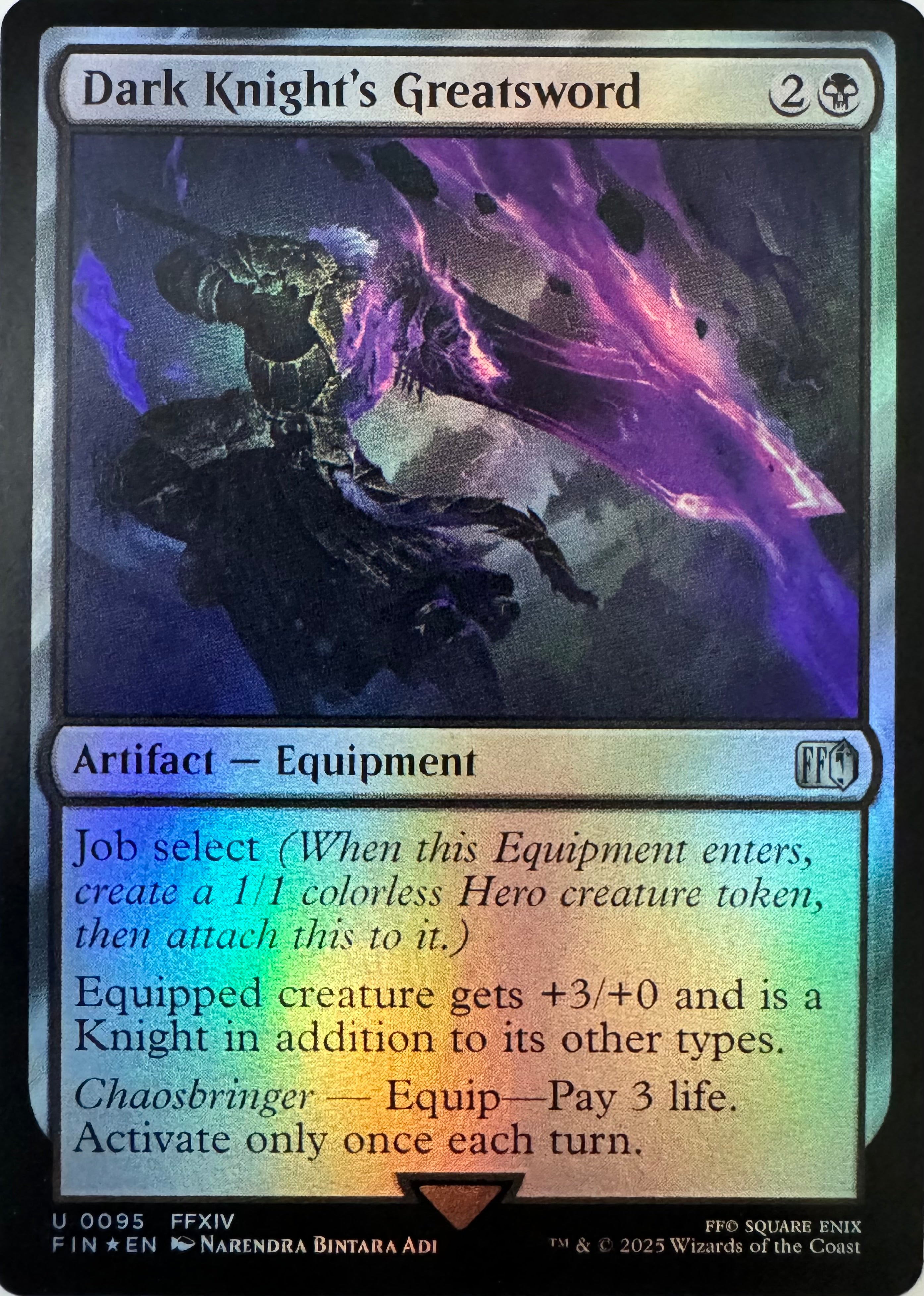 Magic Dark Knight's Greatsword 0095 Foil