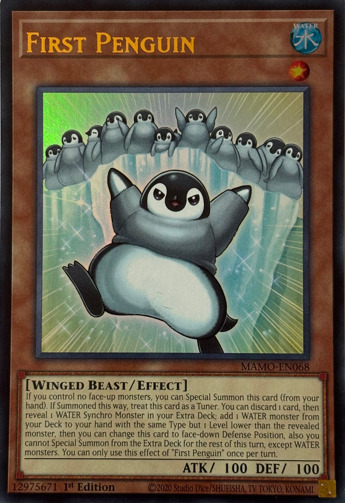 Yugioh! First Penguin Mamo-en068 1st edition Ultra rare