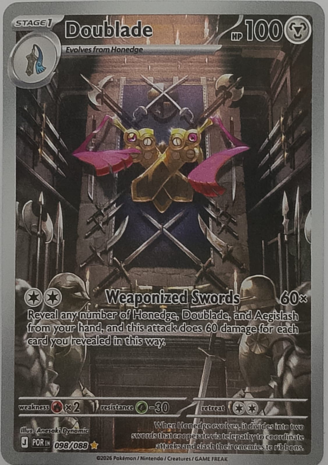 Pokemon tcg Doublade 098/088