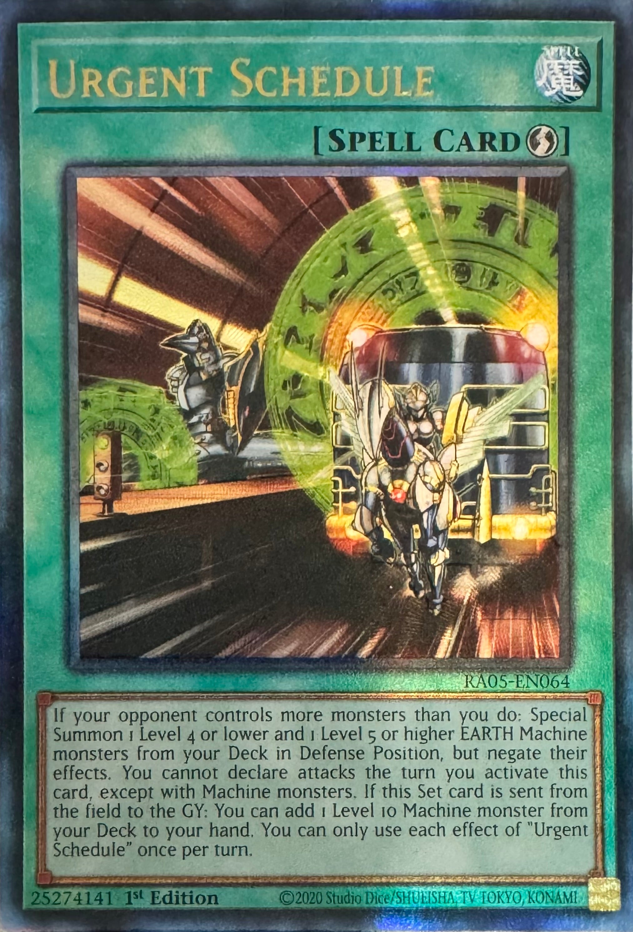Yugioh! Urgent Schedule Ra05-en064 1st Edition Ultimate