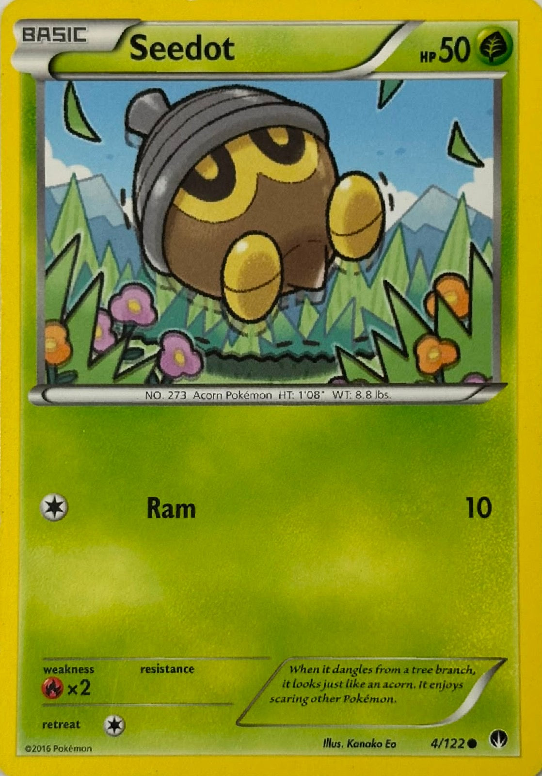 Pokemon Tcg Seedot 4/122