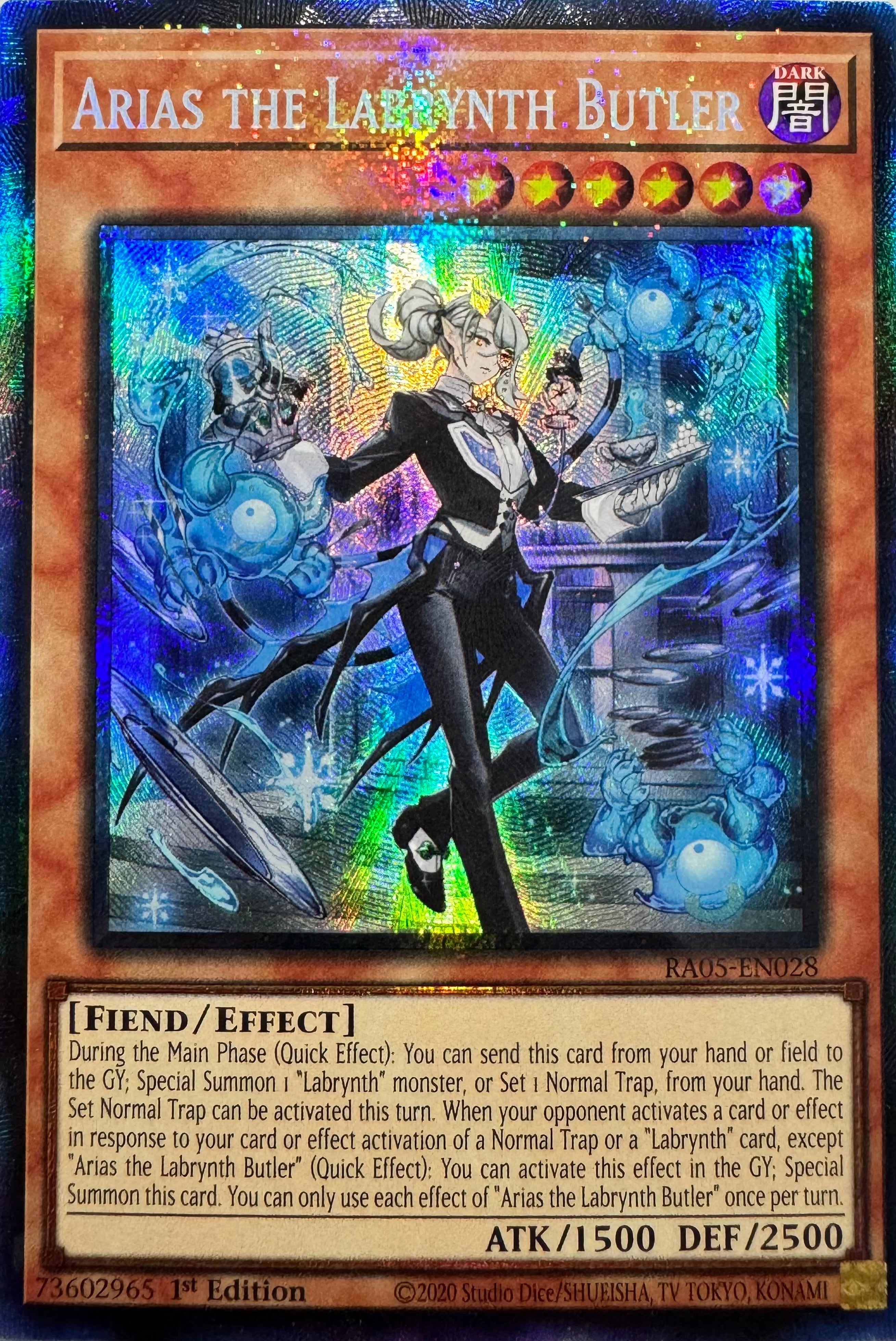 Yugioh! Arias The Labrynth Butler Ra05-en028 1st Edition Collector