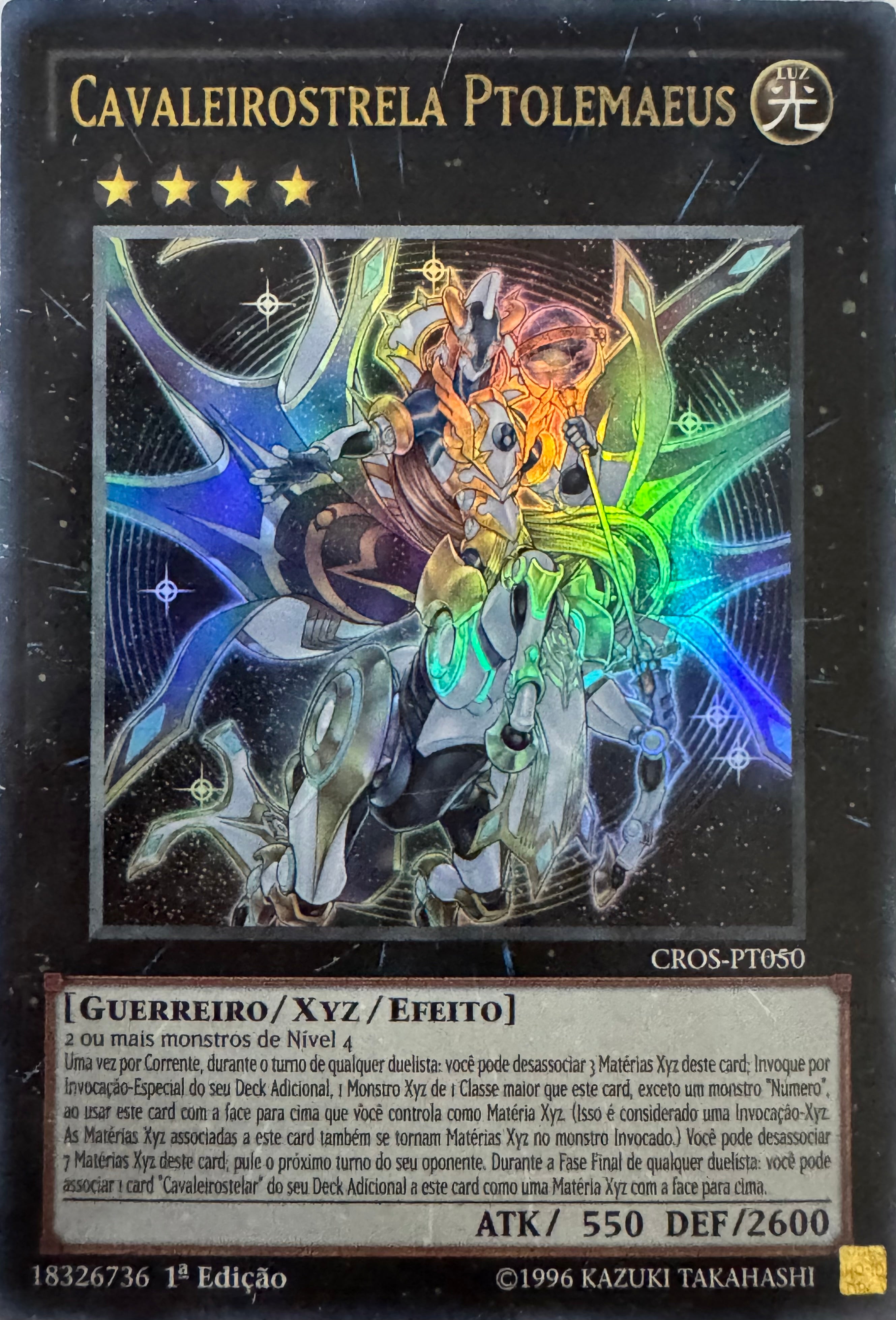 Yugioh! Cavaleirostrela Ptolemaeus Cros-pt050 1a Edición Ultra (Portugués)