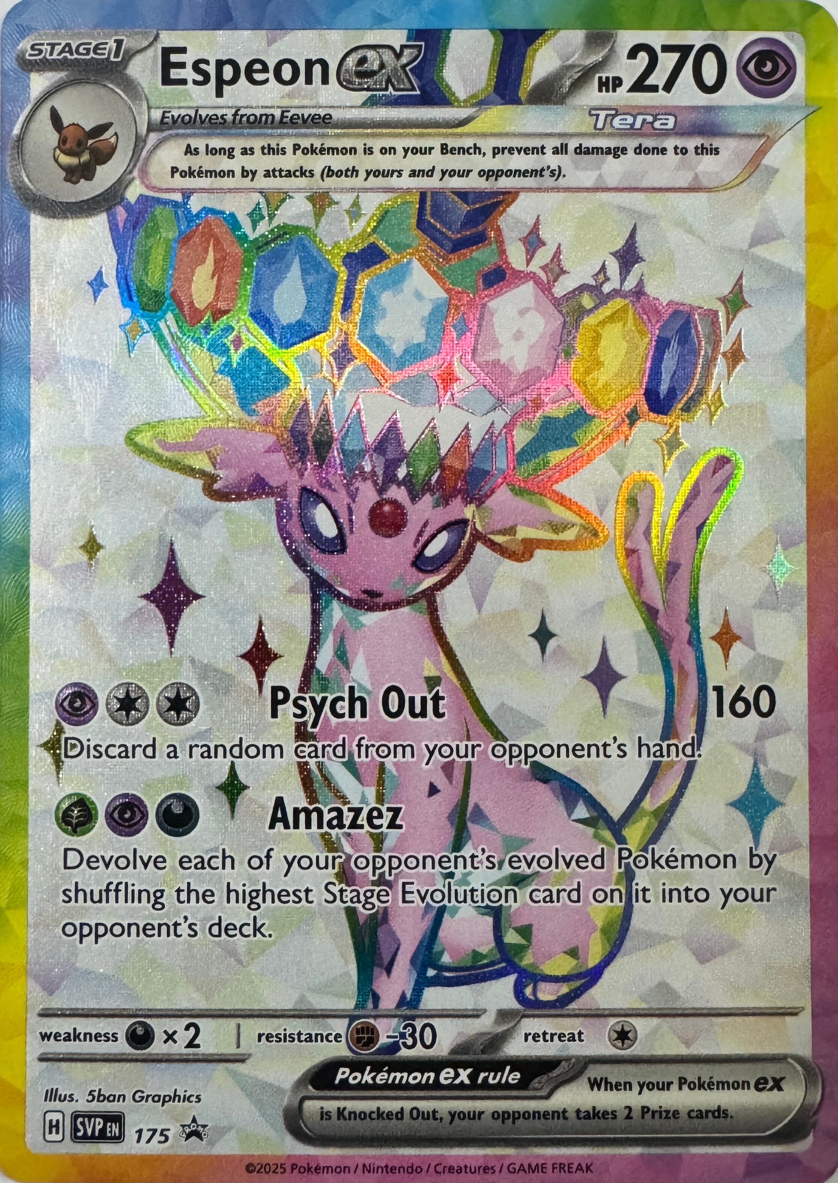 Pokémon Tcg Espeon Ex 175 (Promo)