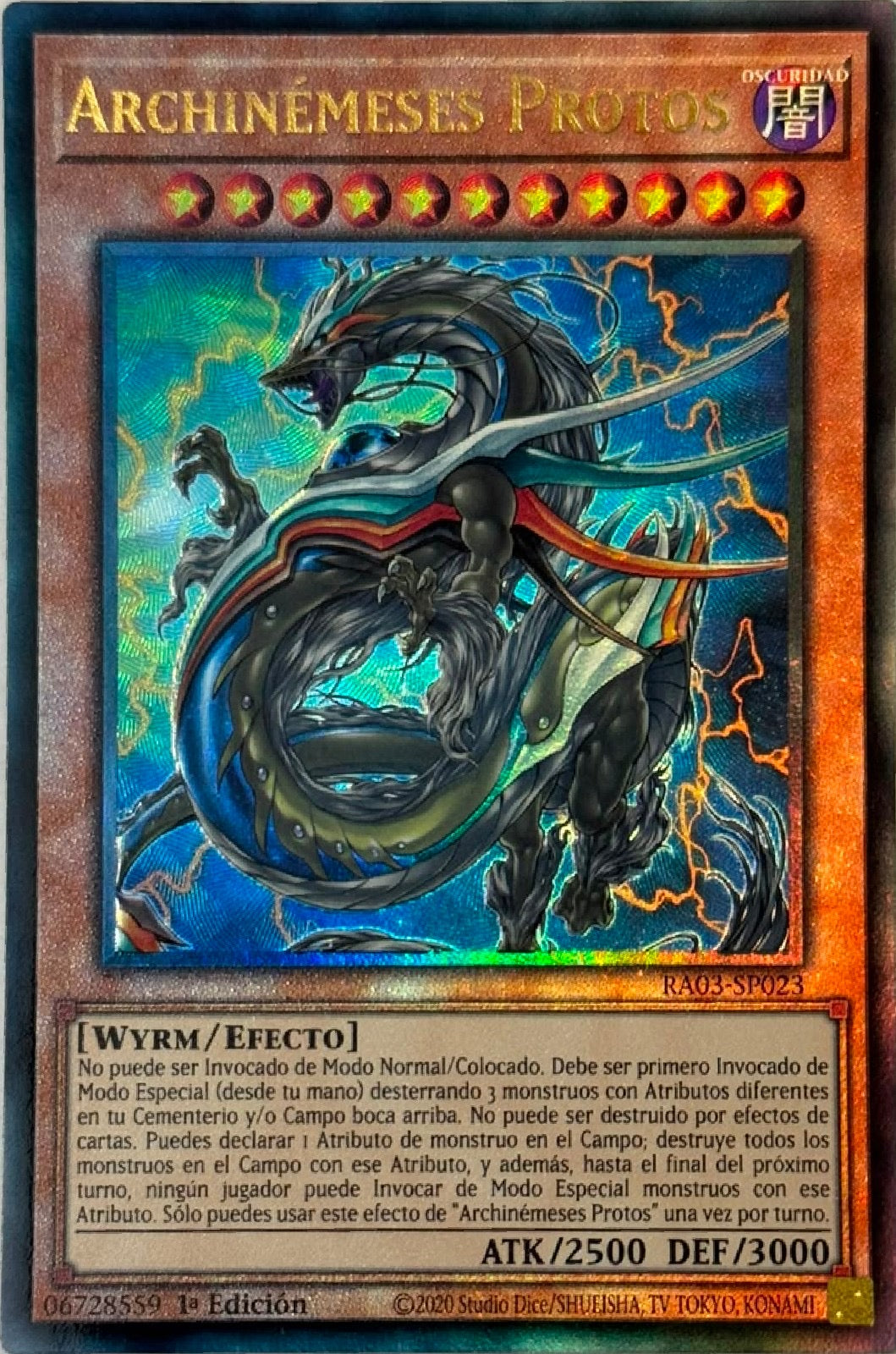Yugioh! Archinemeses Protos Ra03-sp23 1a edicion Ultimate