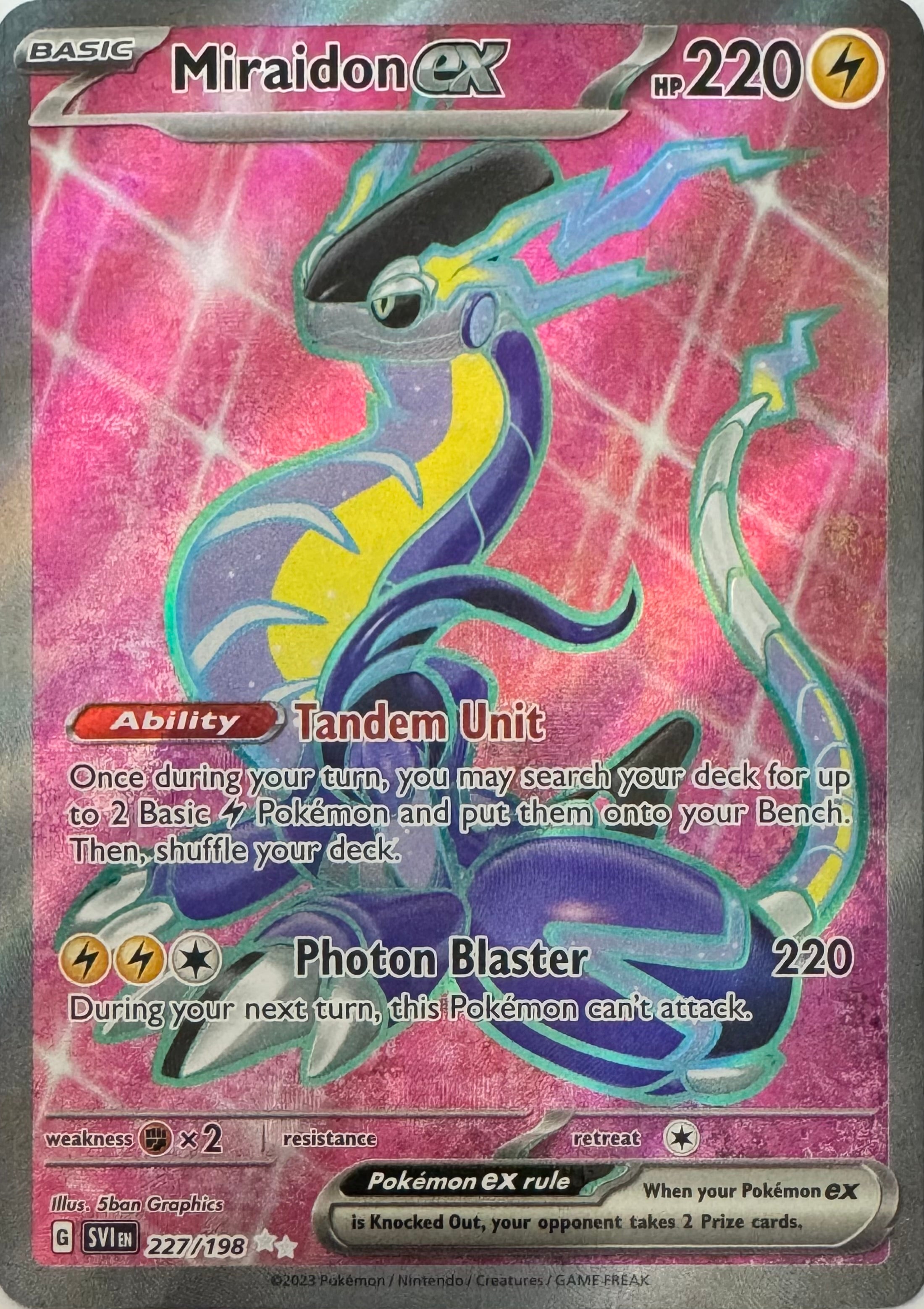 Pokémon Tcg Miraidon Ex 227/198