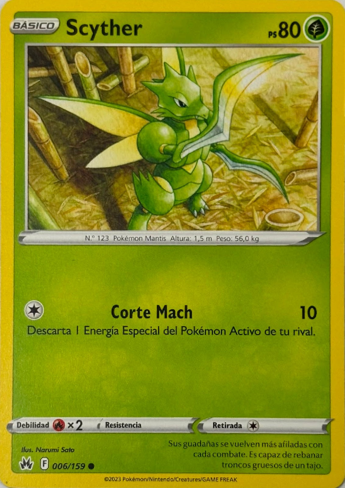 Pokemon Tcg Scyther 006/159 (Español)