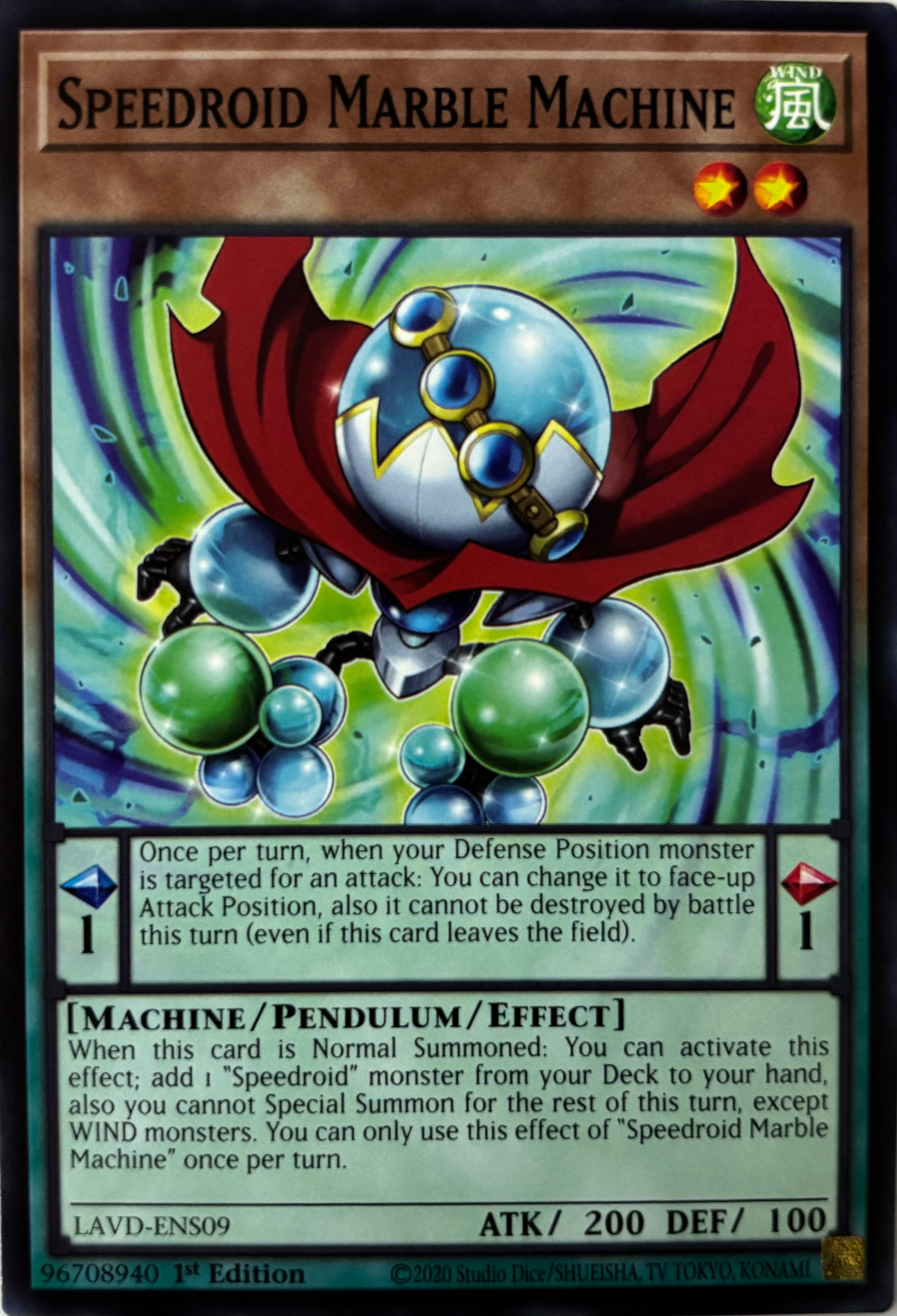 Yugioh! Speedroid Wing Synchron Lavd-ens14 1st Edition