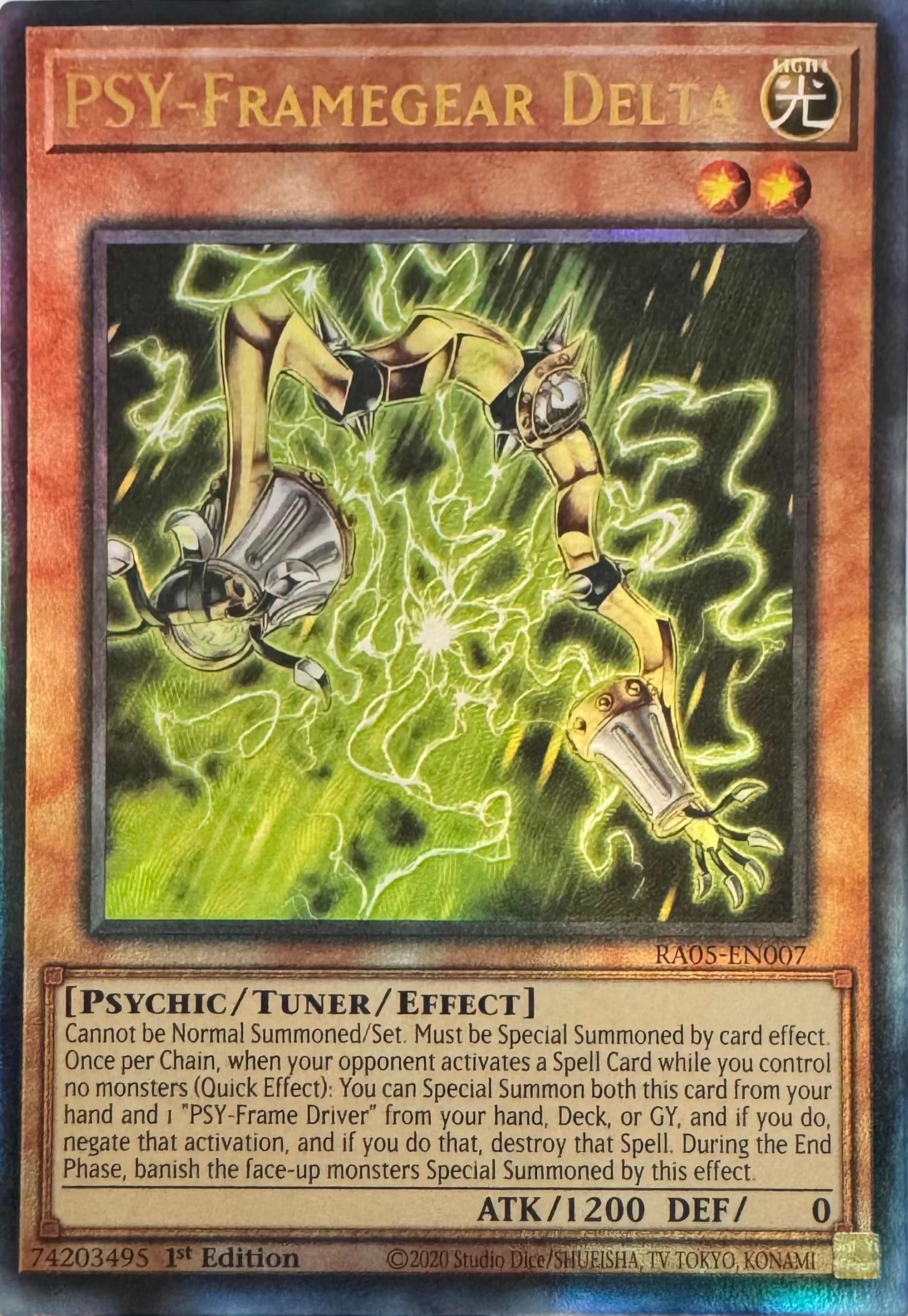 Yugioh! Psy-Framegear Delta Ra05-en007 1st Edition Ultimate
