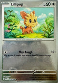 Pokémon tcg Lillipup 074/086 Holo (Pokeball Pattern)