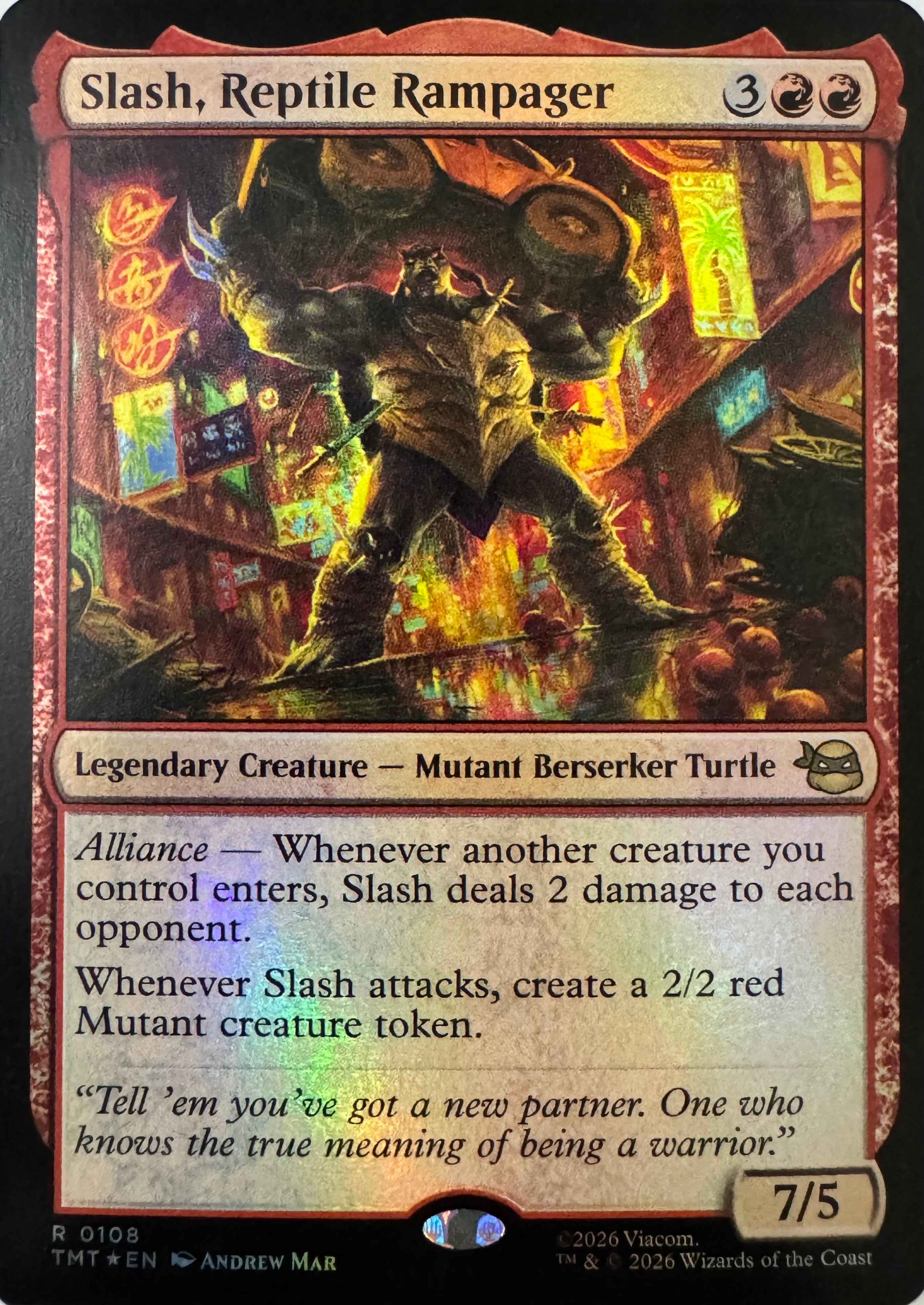 Magic Slash, Reptile Rampager 0108 Foil